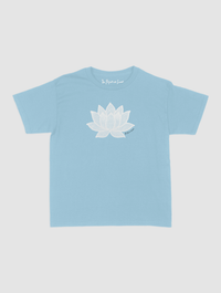 lotus crochet baby tee - In Print We Trust