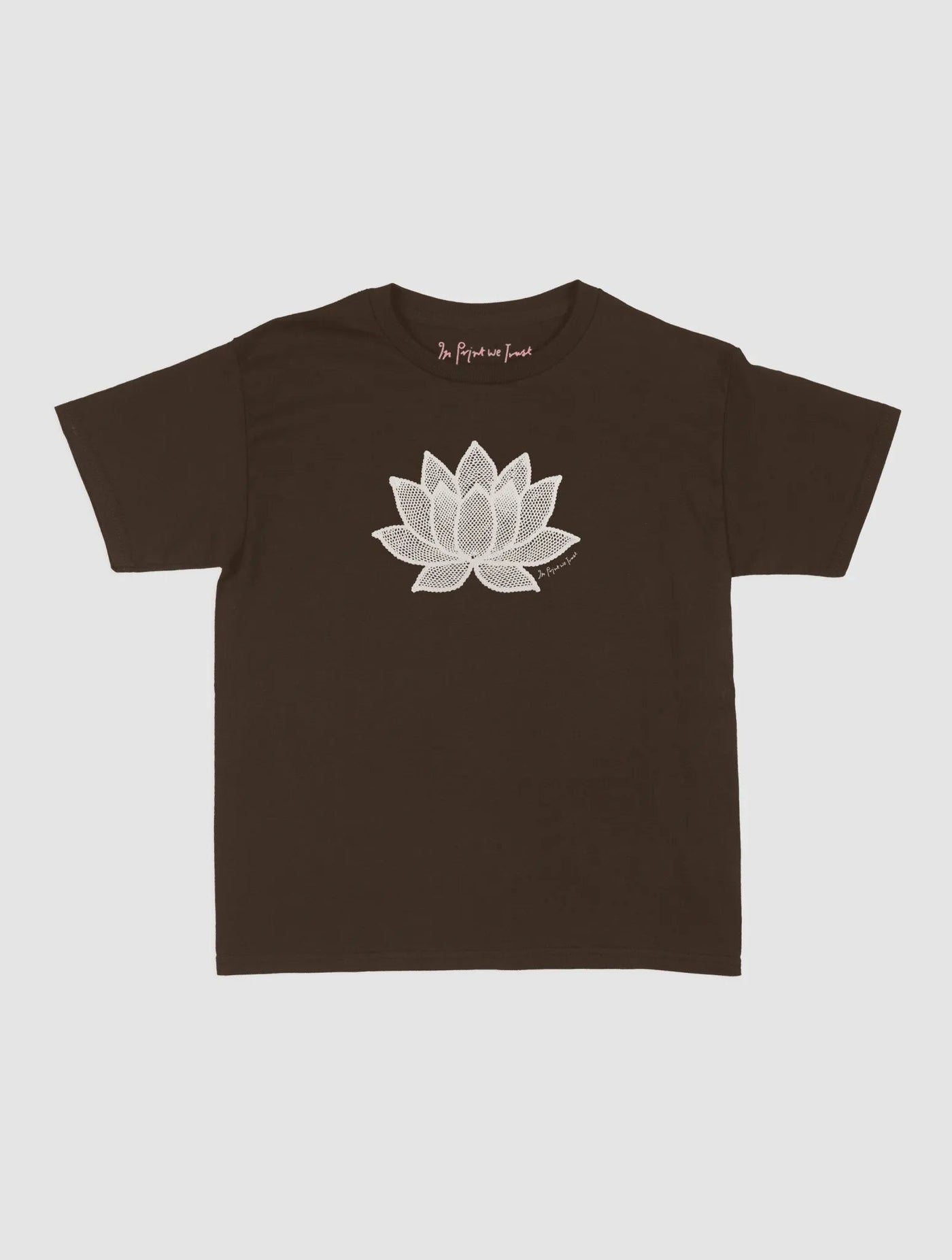 lotus crochet baby tee - In Print We Trust