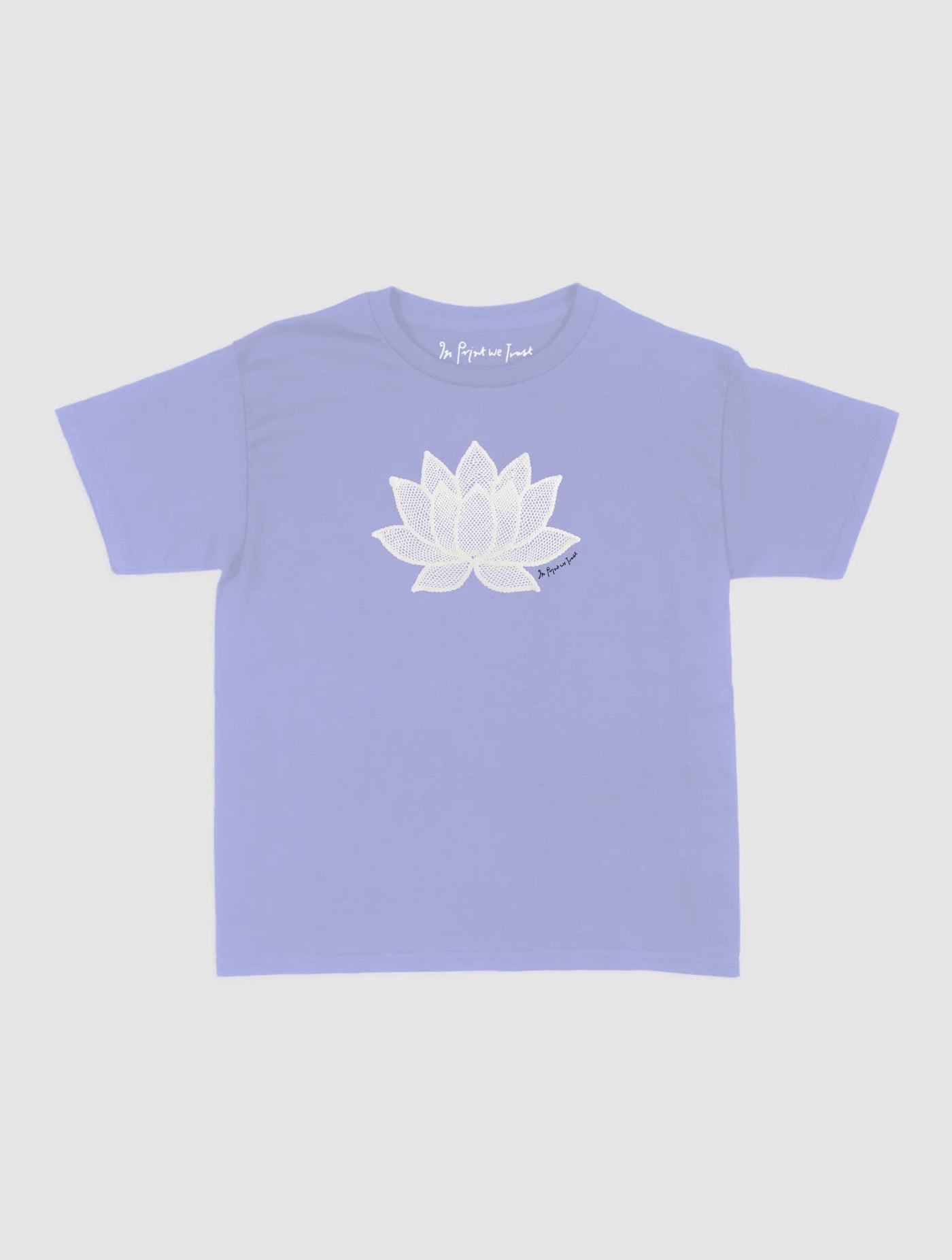 lotus crochet baby tee - In Print We Trust