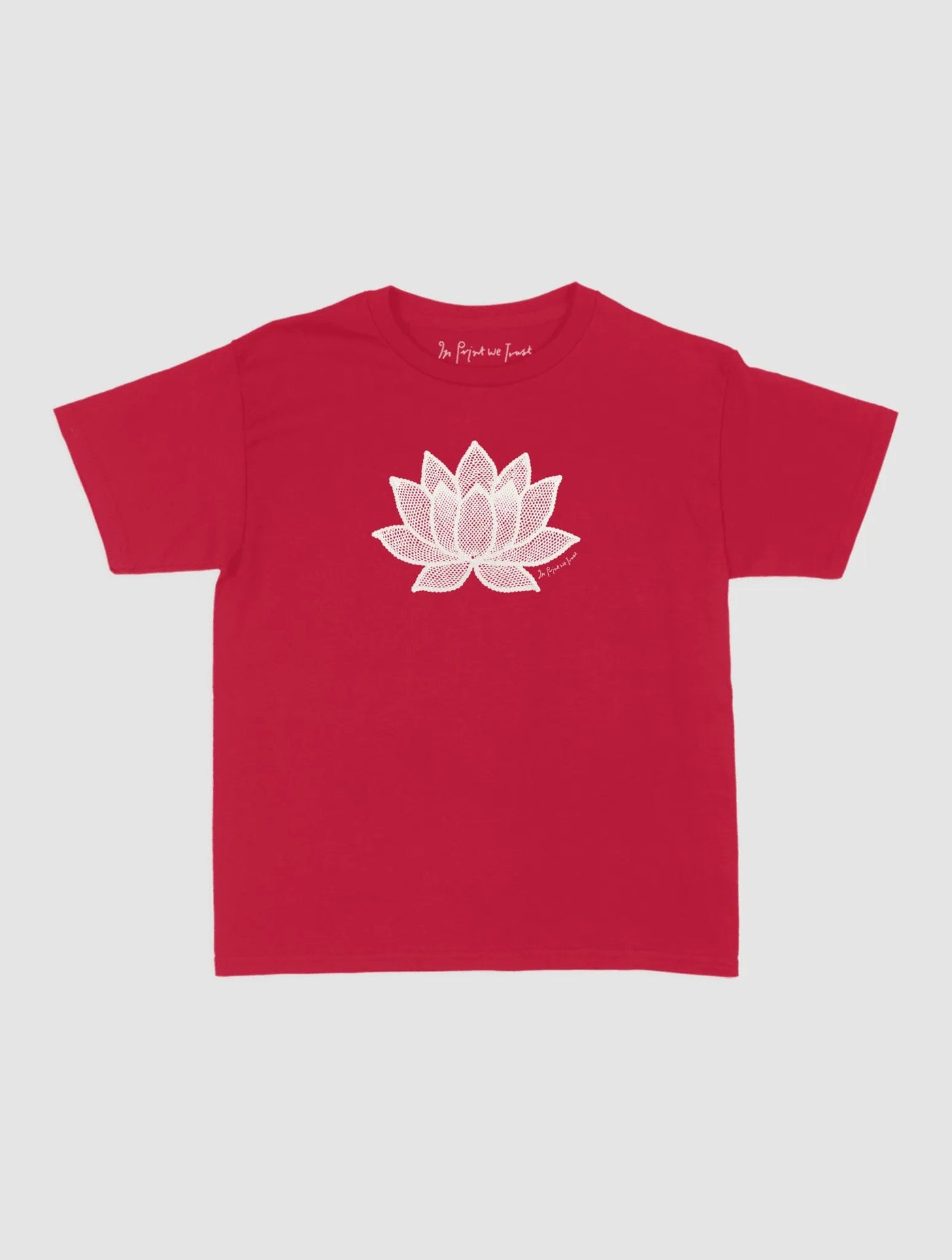 lotus crochet baby tee - In Print We Trust
