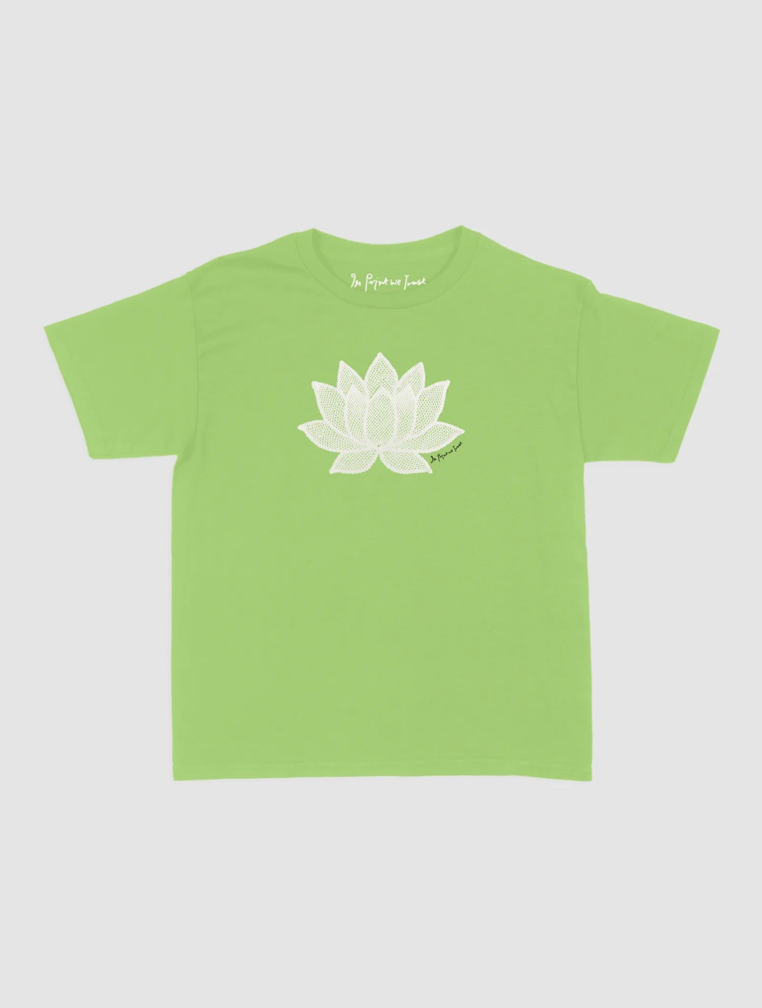lotus crochet baby tee - In Print We Trust