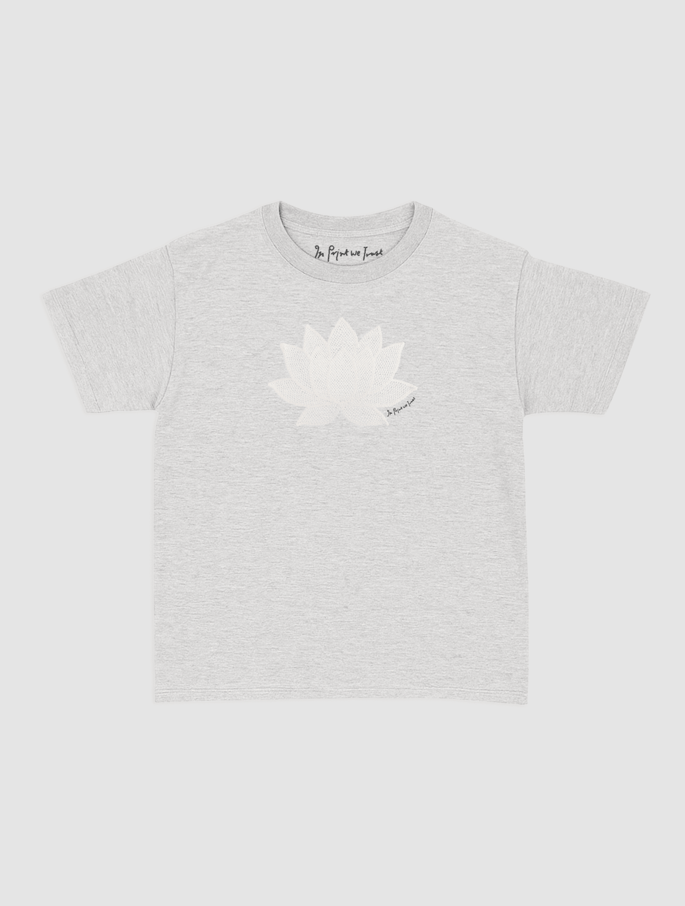 lotus crochet baby tee - In Print We Trust