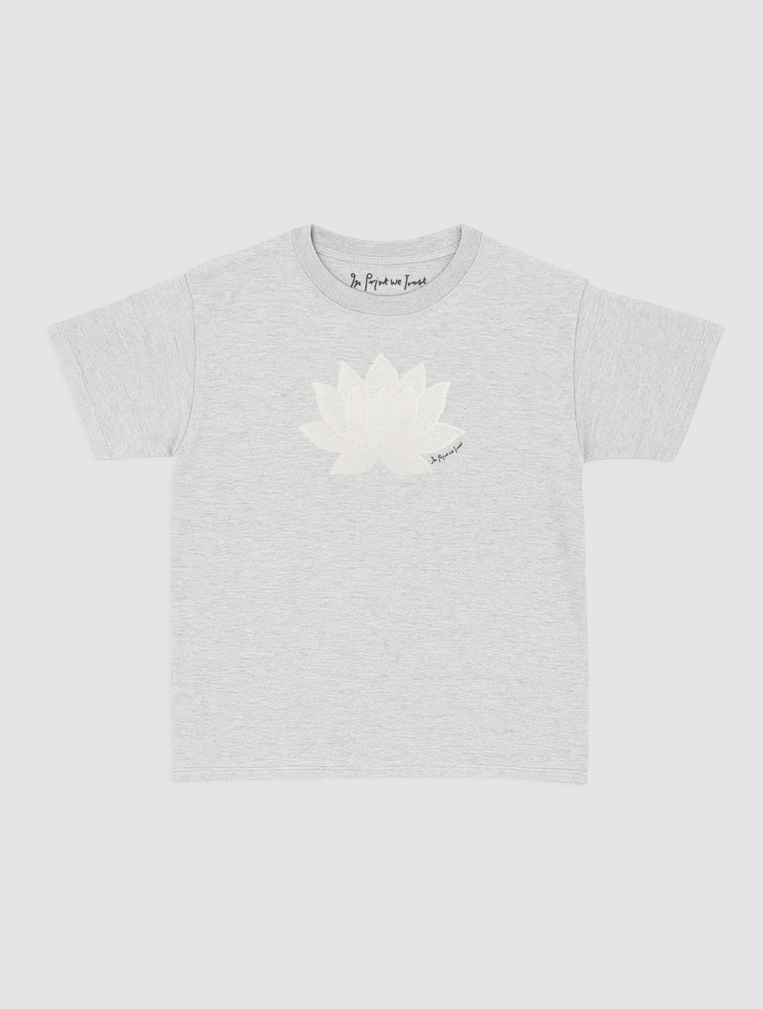 lotus crochet baby tee - In Print We Trust