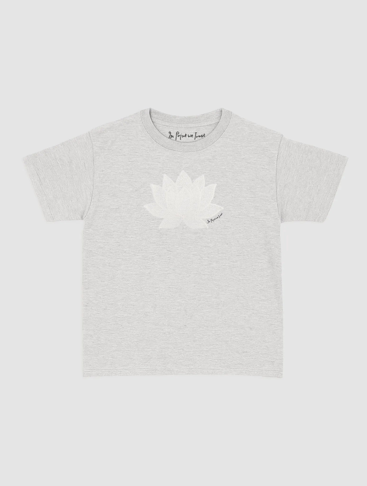 lotus crochet baby tee - In Print We Trust
