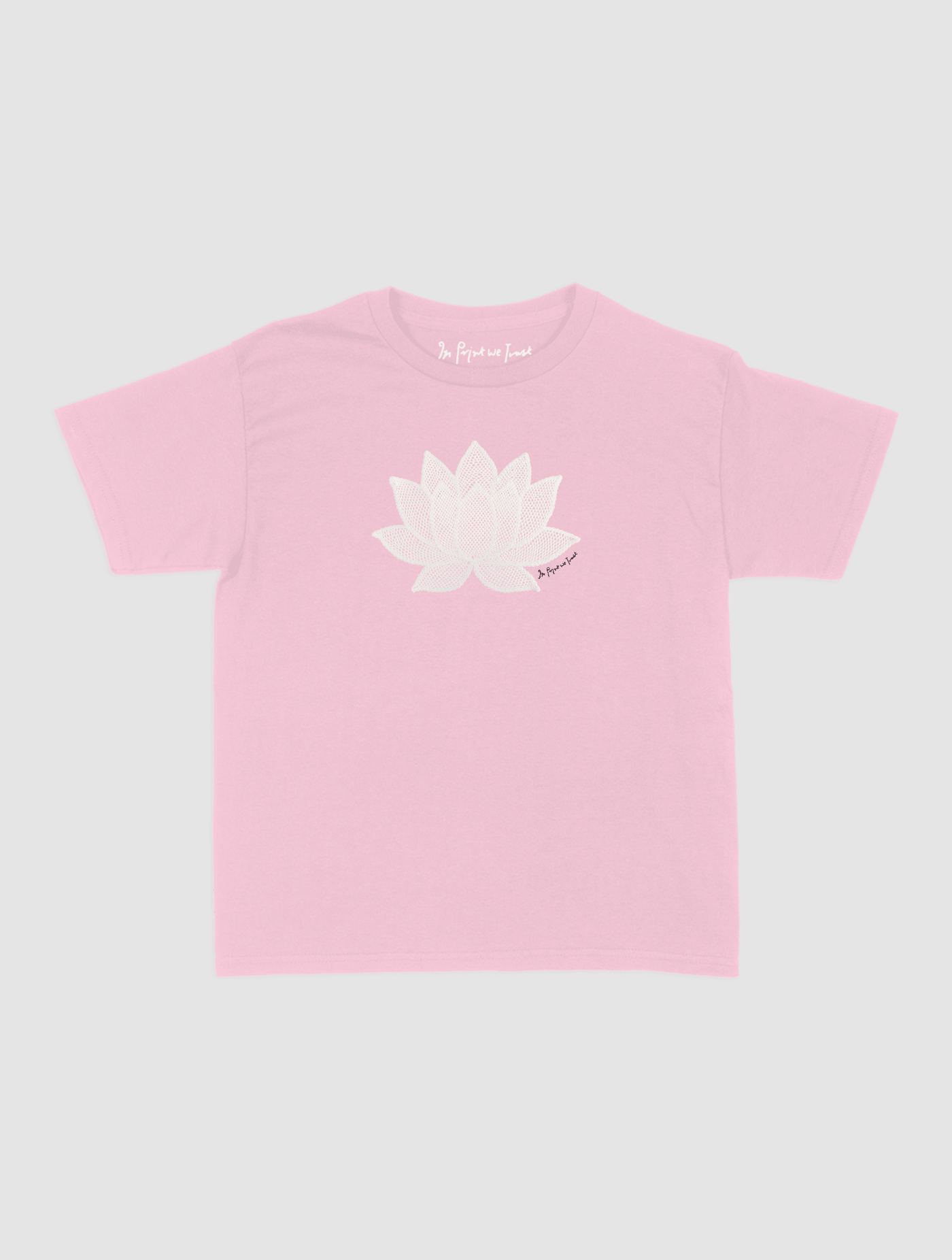 lotus crochet baby tee - In Print We Trust
