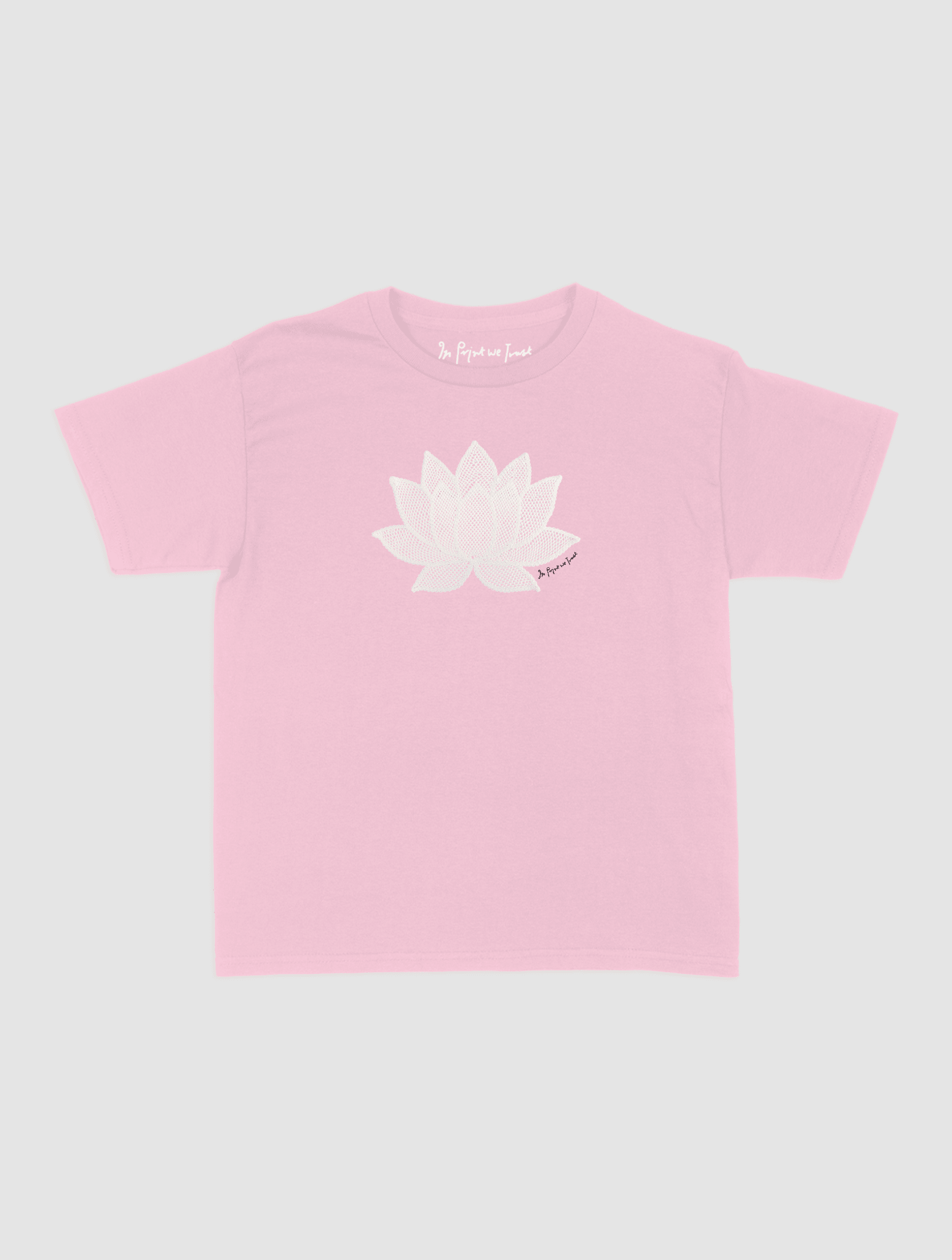 lotus crochet baby tee - In Print We Trust