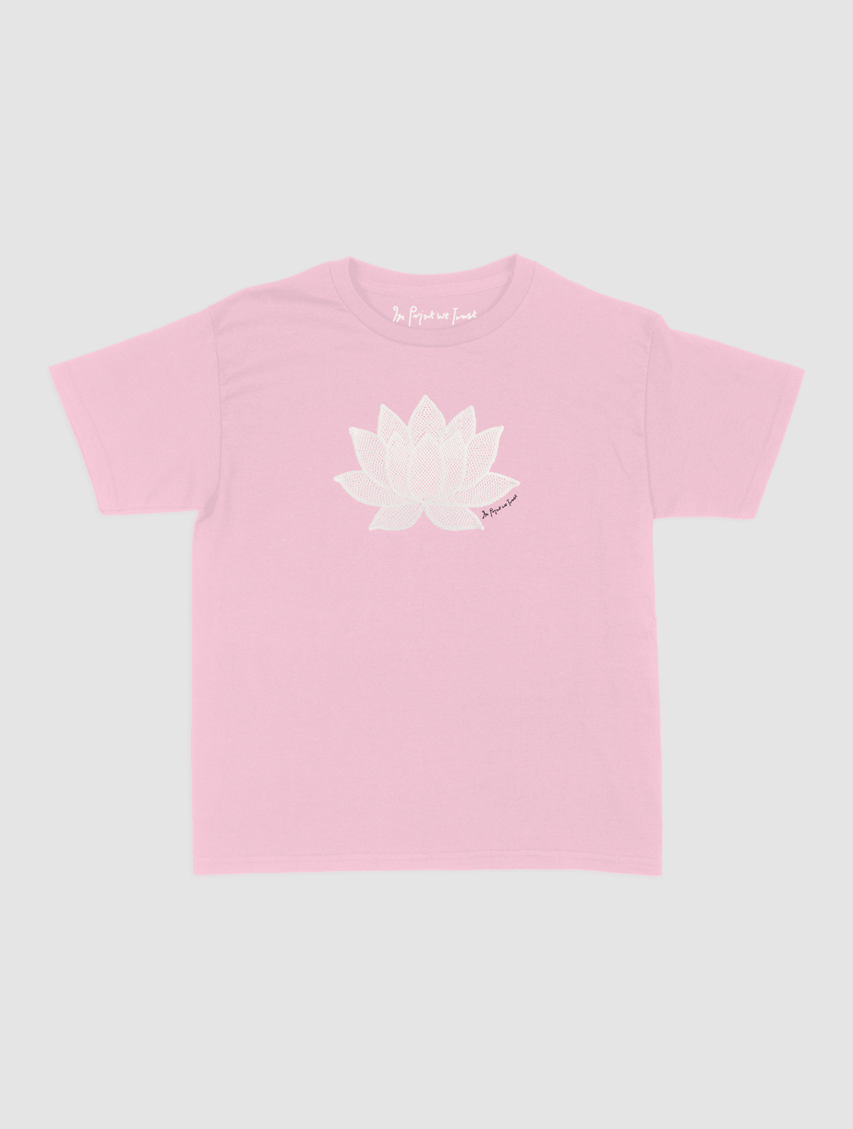 lotus crochet baby tee - In Print We Trust