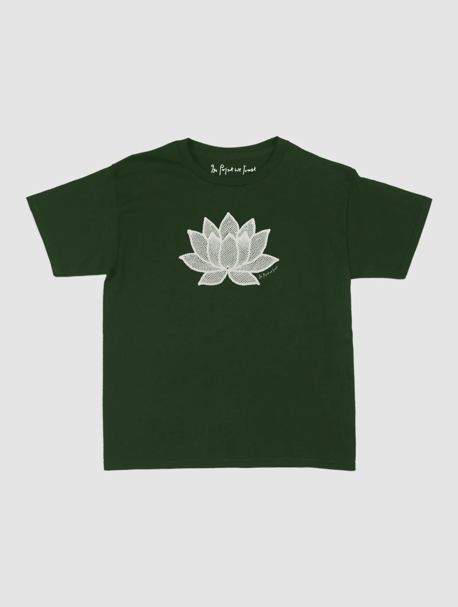 lotus crochet baby tee - In Print We Trust