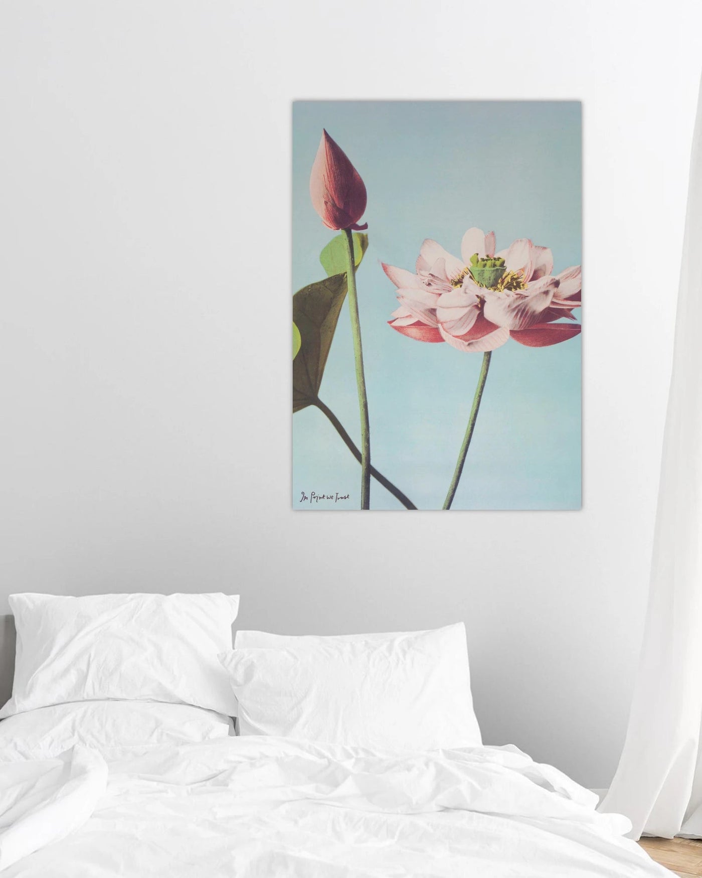 lotus print - In Print We Trust