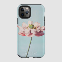 lotus tough iPhone case - In Print We Trust