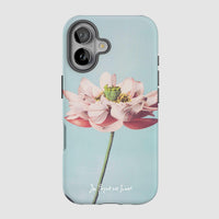 lotus tough iPhone case - In Print We Trust