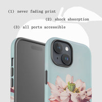 lotus tough iPhone case - In Print We Trust