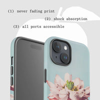 lotus tough iPhone case - In Print We Trust