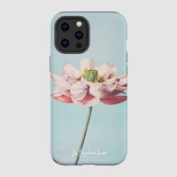 lotus tough iPhone case - In Print We Trust