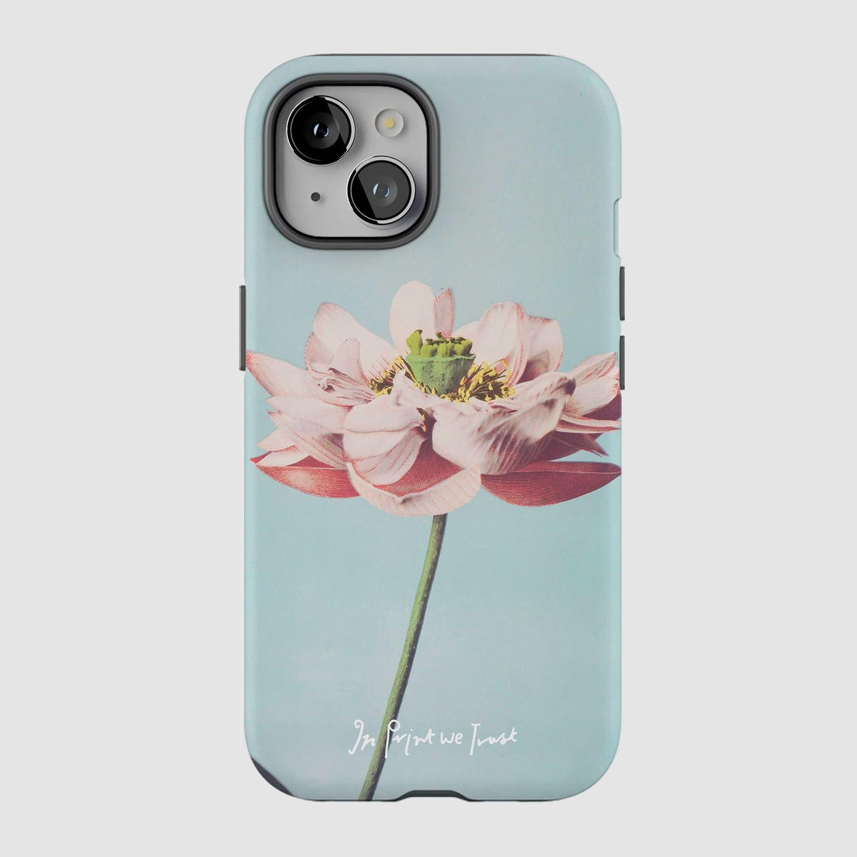 lotus tough iPhone case - In Print We Trust