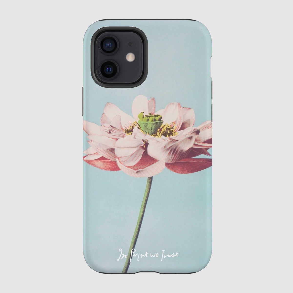 lotus tough iPhone case - In Print We Trust