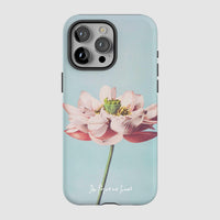 lotus tough iPhone case - In Print We Trust