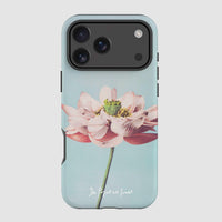 lotus tough iPhone case - In Print We Trust