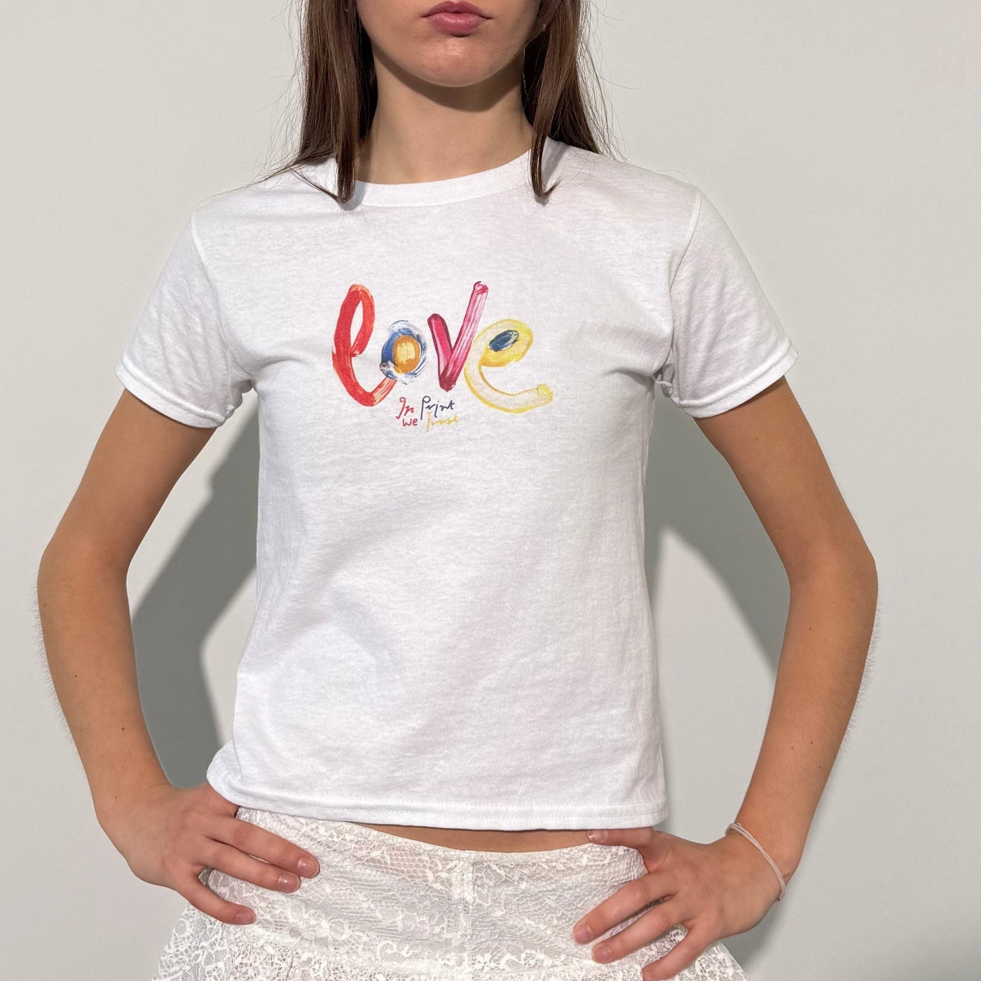 love baby tee - In Print We Trust