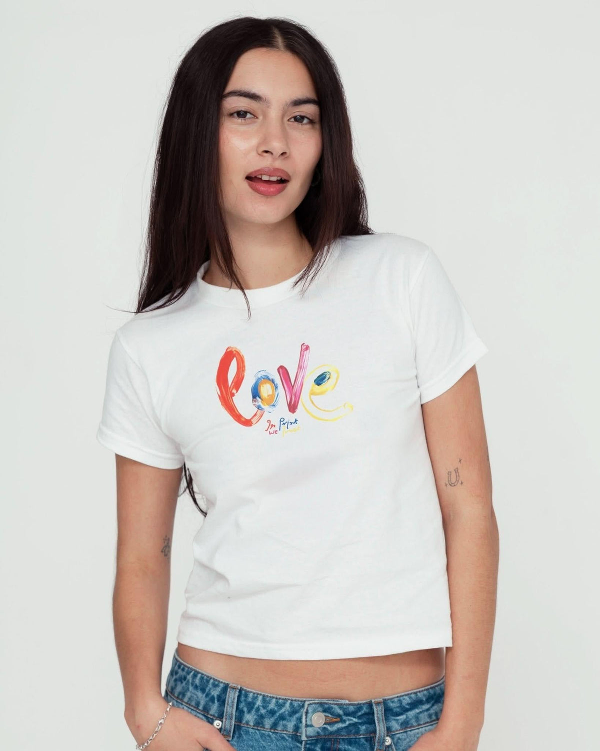 love baby tee - In Print We Trust