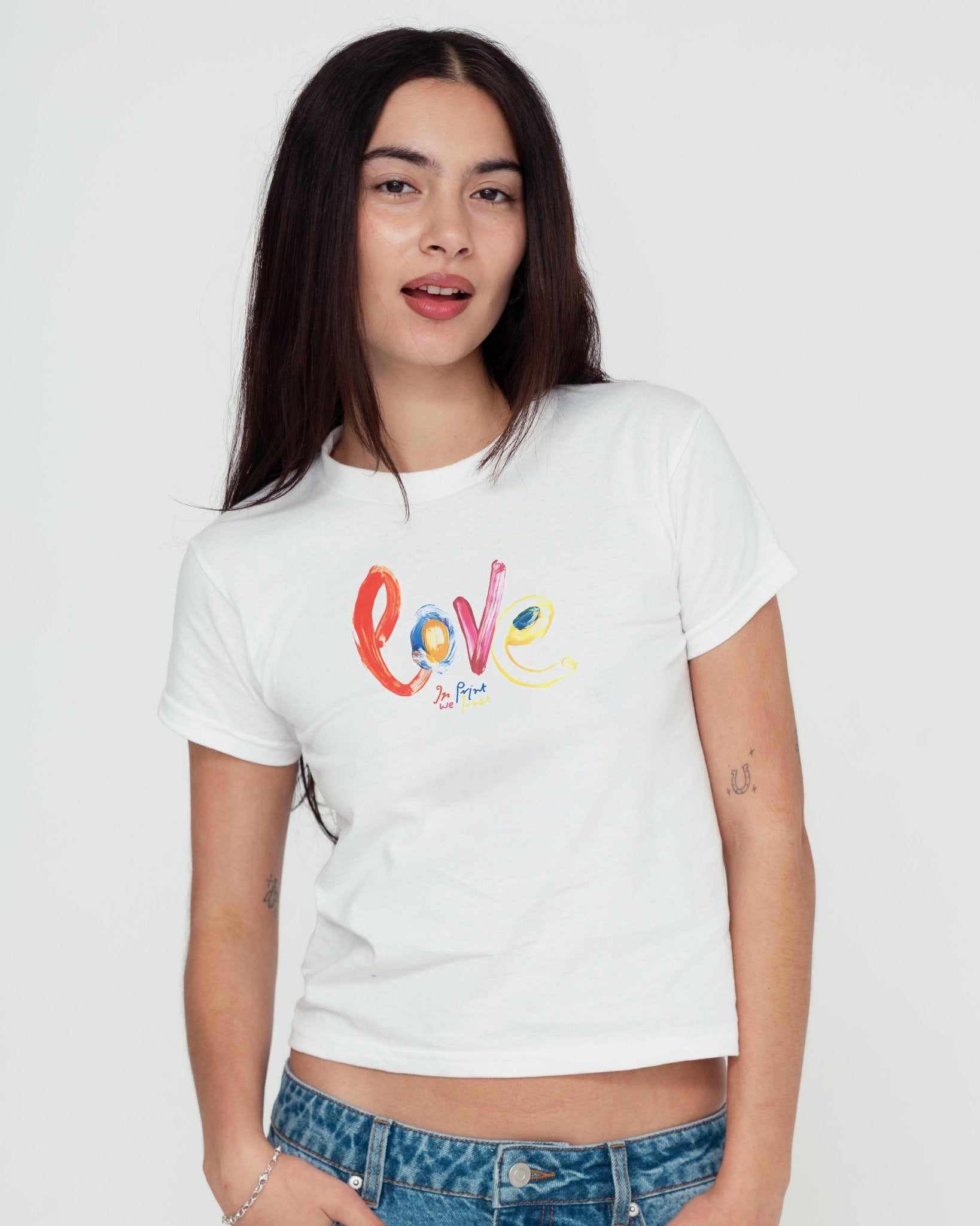 love baby tee - In Print We Trust