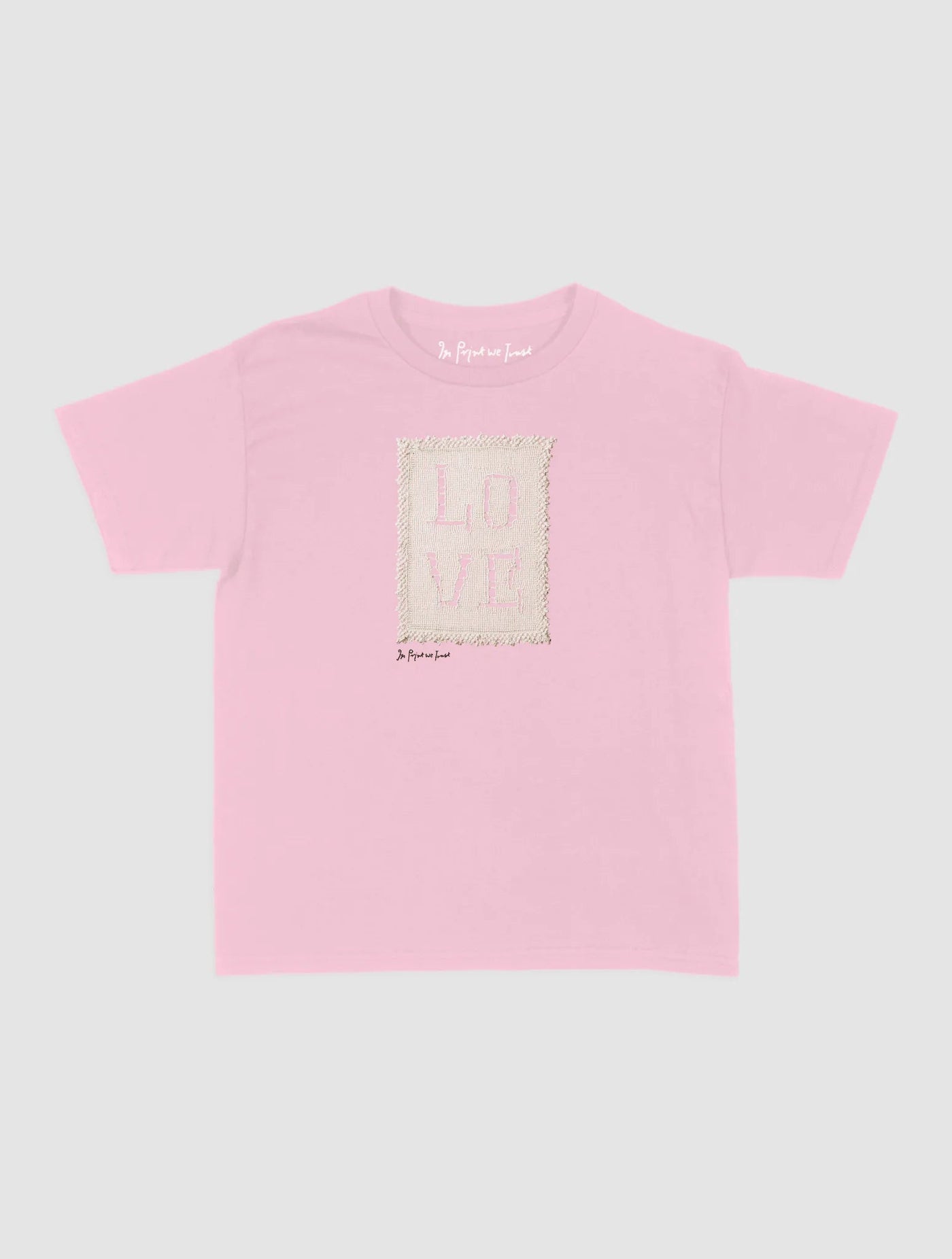 love crochet baby tee - In Print We Trust