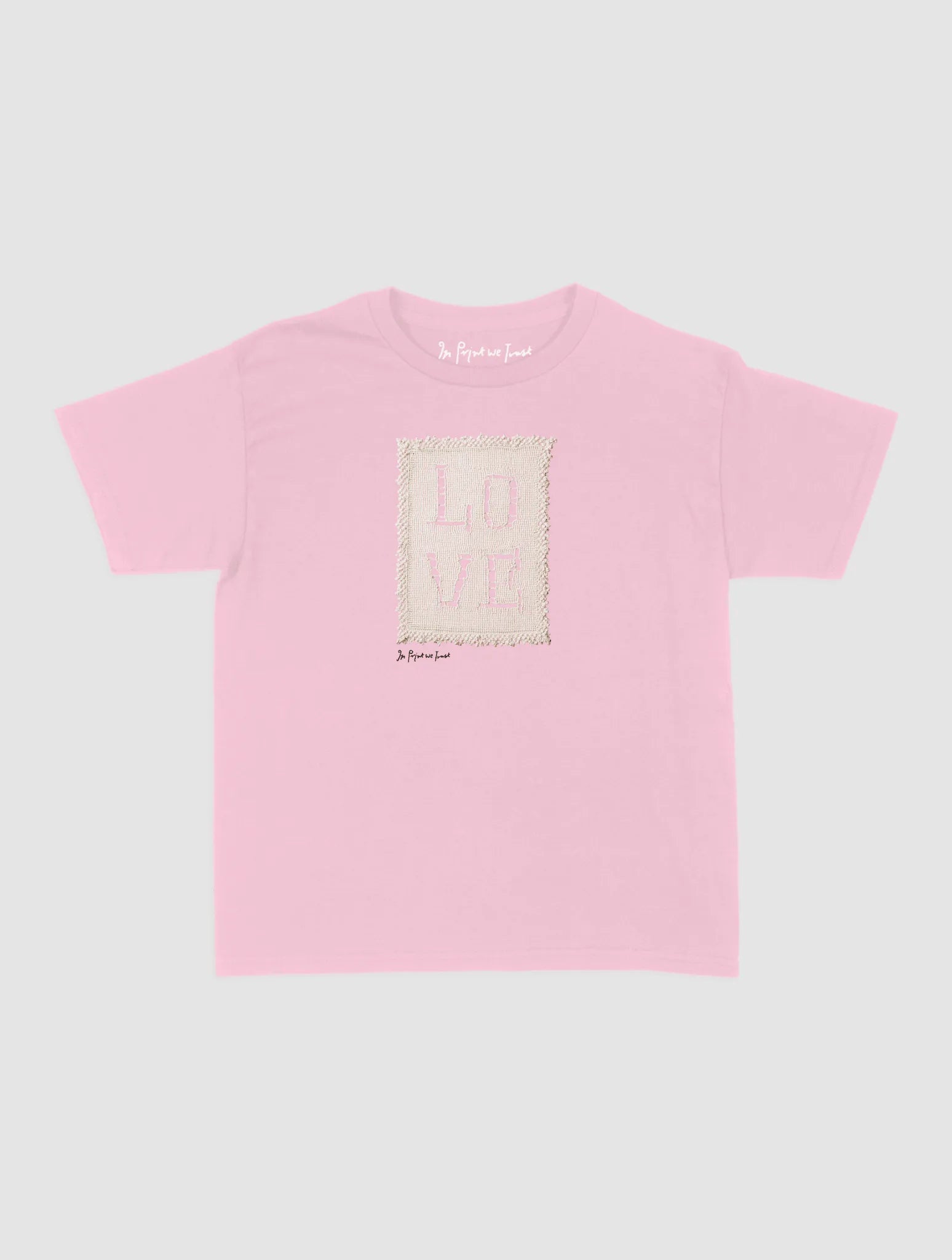 love crochet baby tee - In Print We Trust