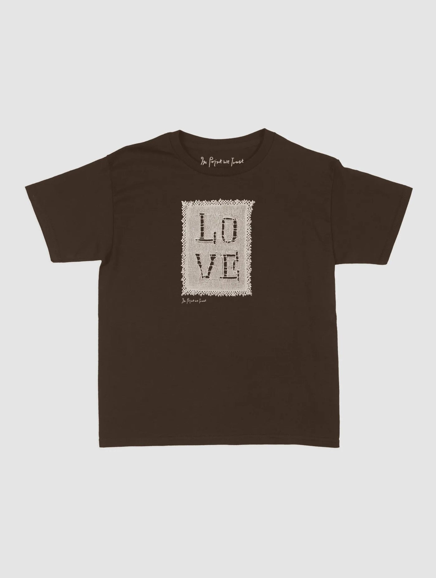 love crochet baby tee - In Print We Trust