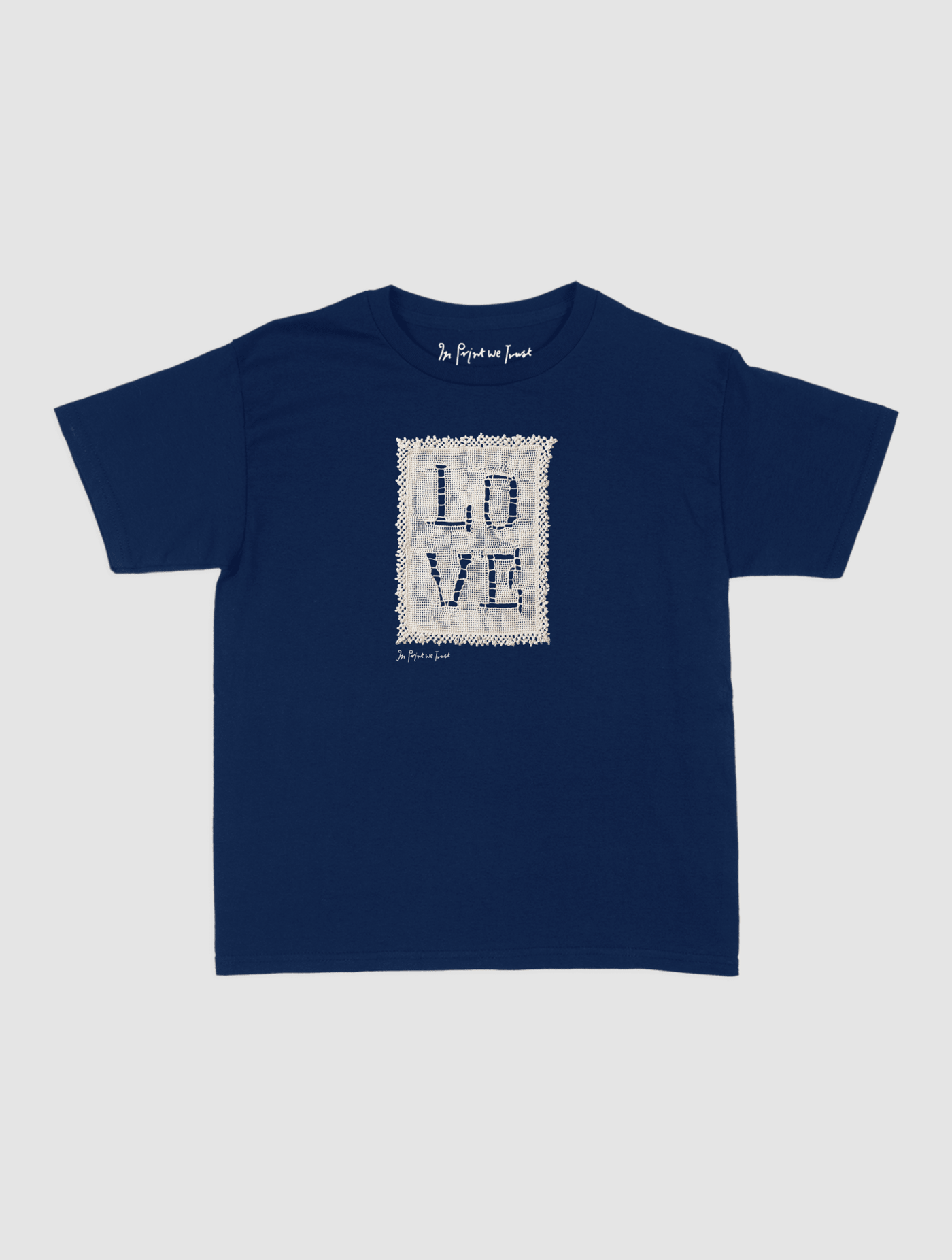 love crochet baby tee - In Print We Trust