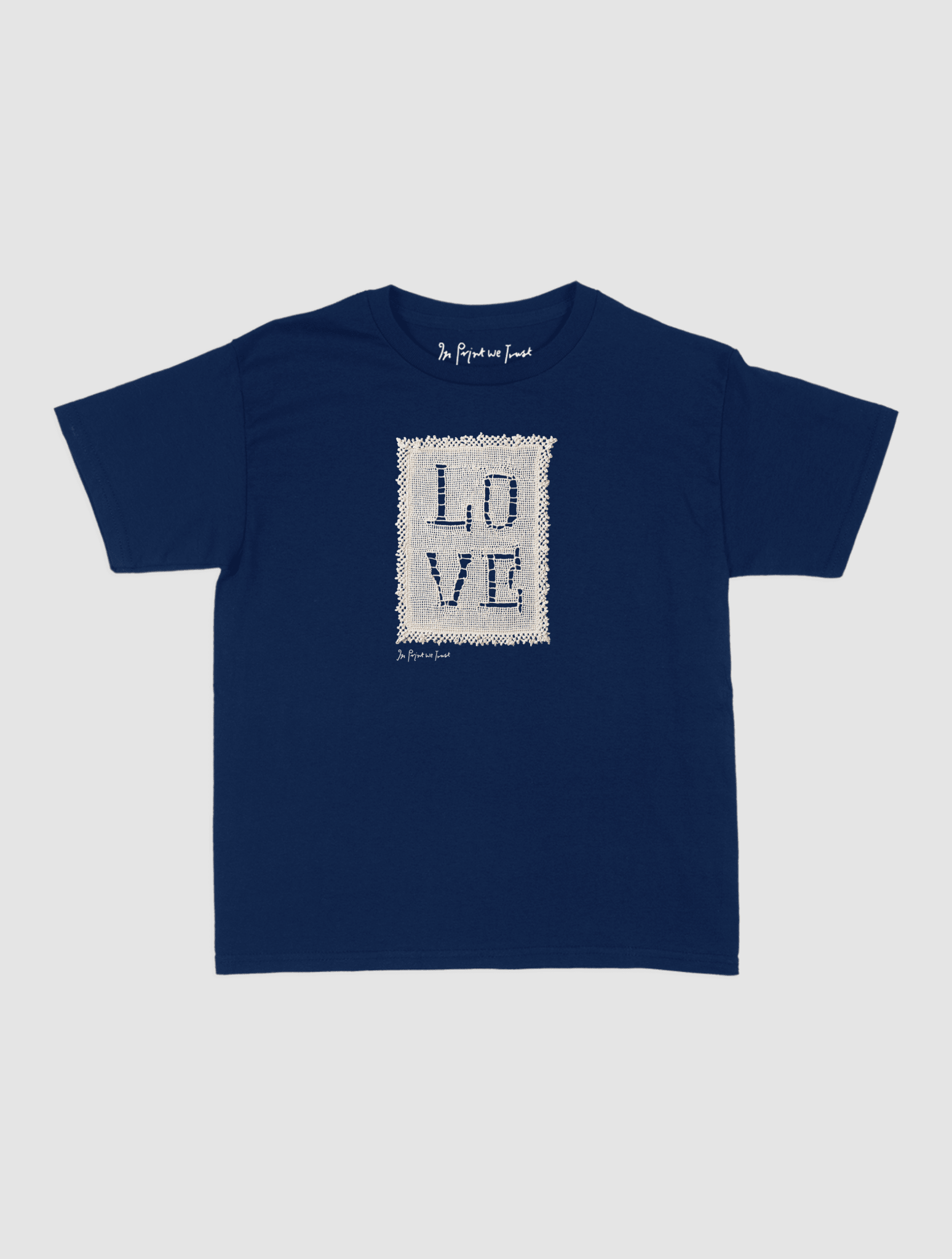 love crochet baby tee - In Print We Trust