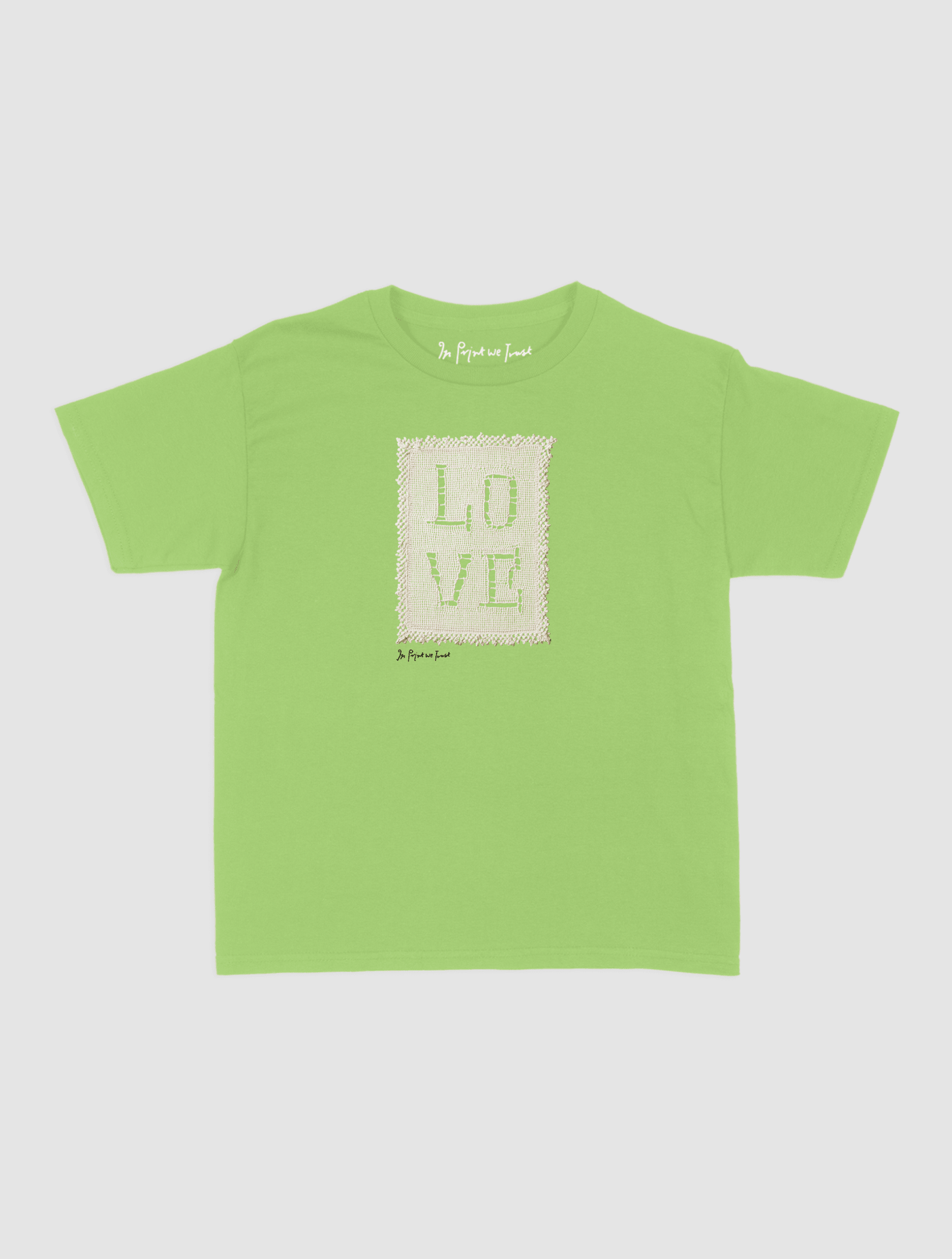 love crochet baby tee - In Print We Trust