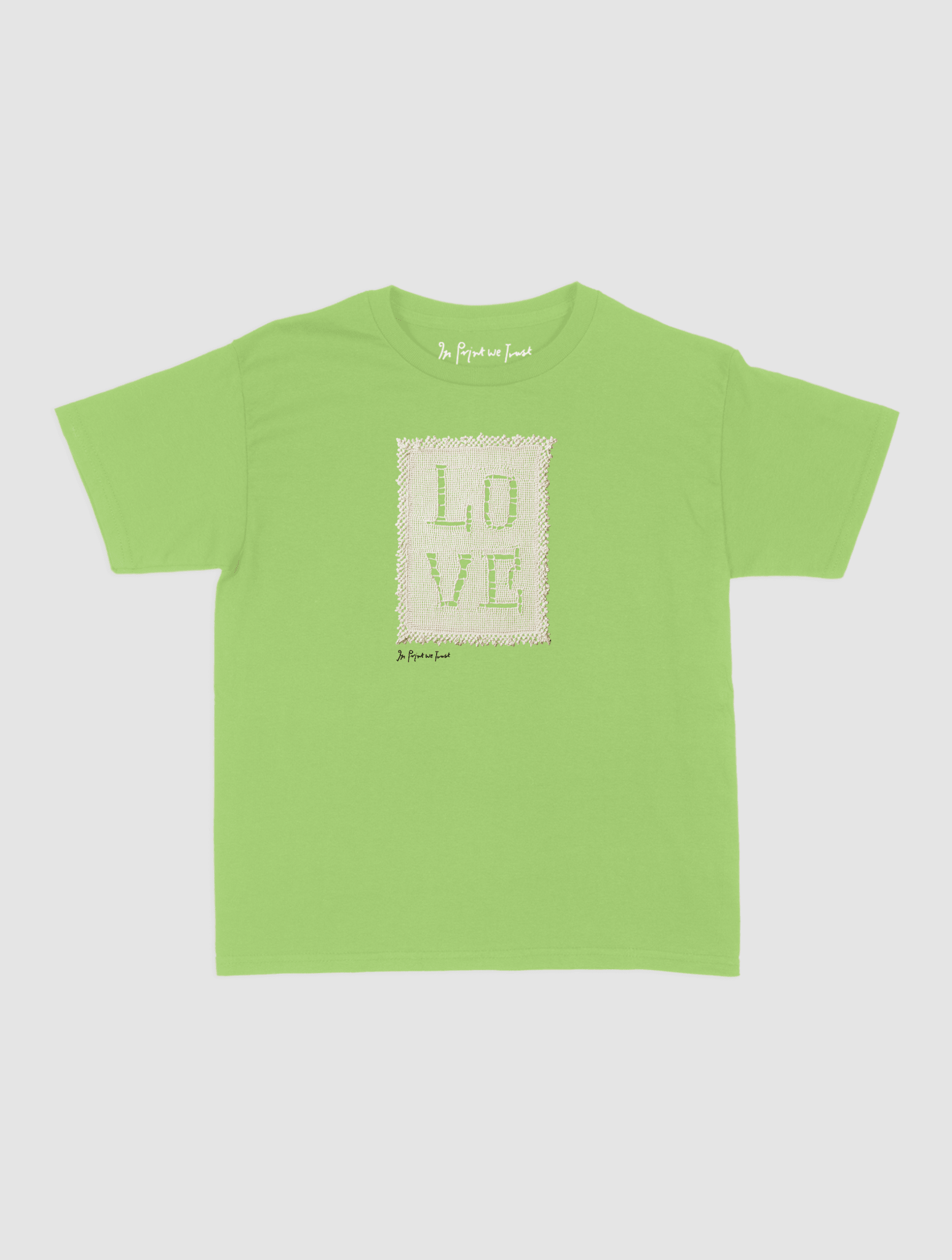 love crochet baby tee - In Print We Trust