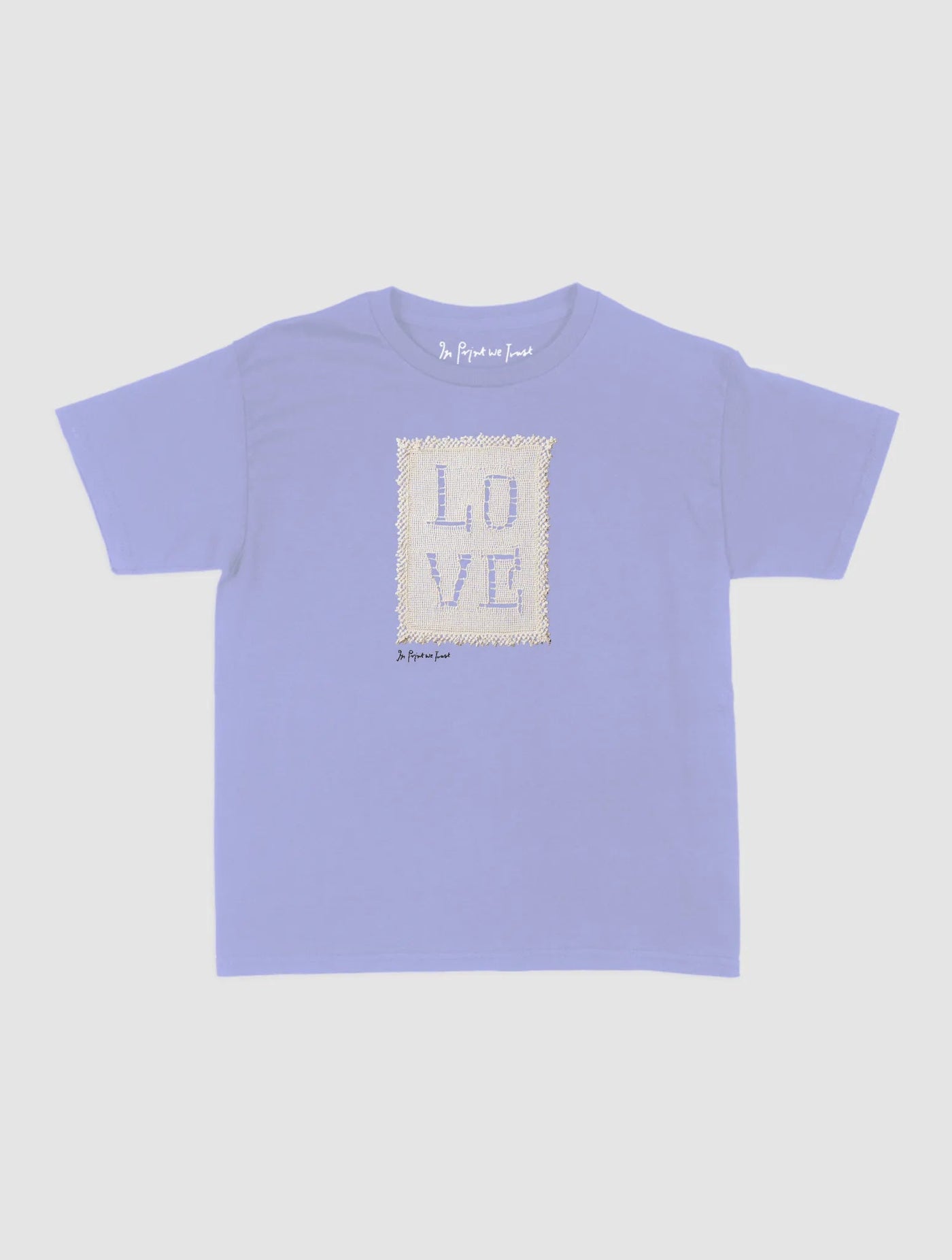 love crochet baby tee - In Print We Trust