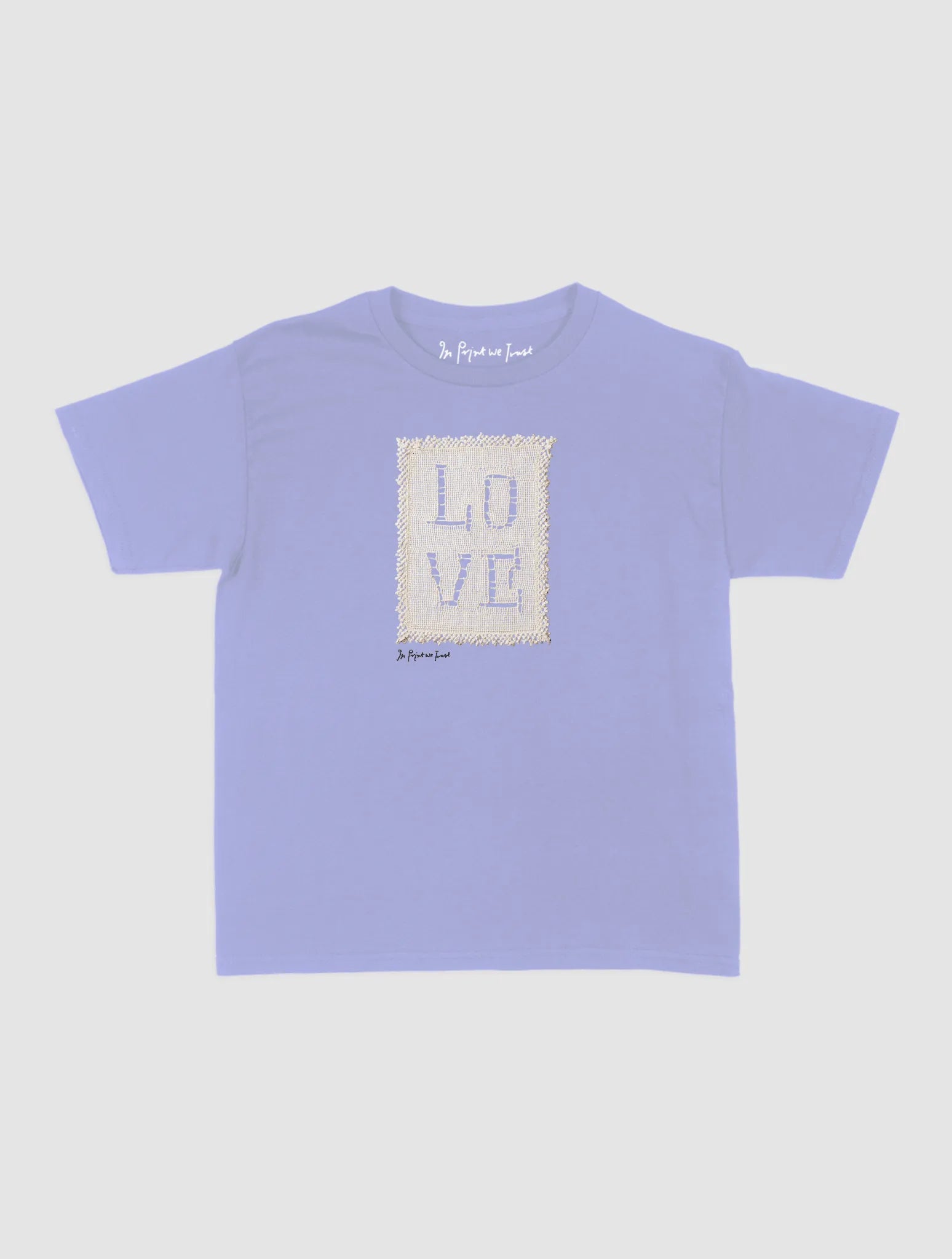 love crochet baby tee - In Print We Trust