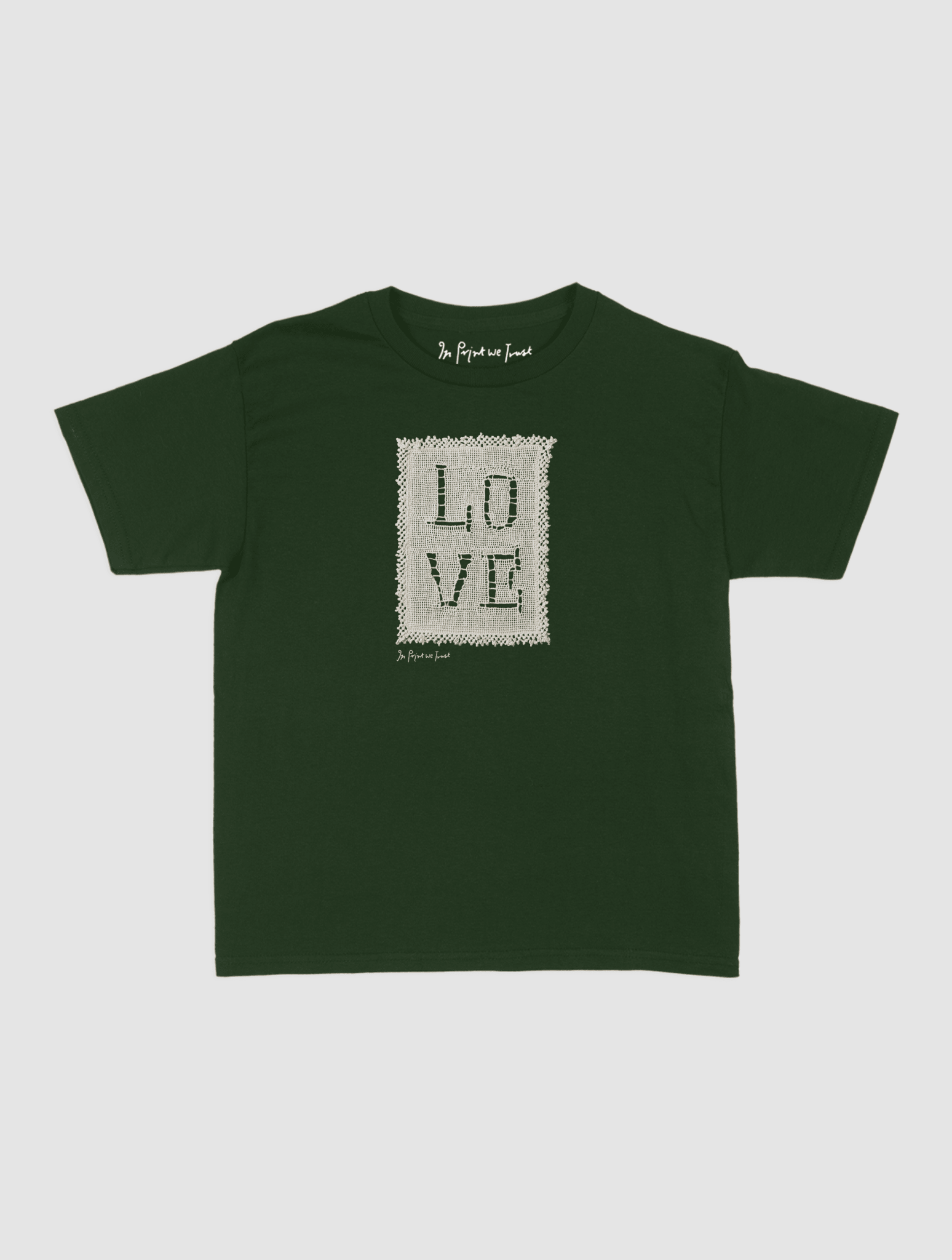 love crochet baby tee - In Print We Trust