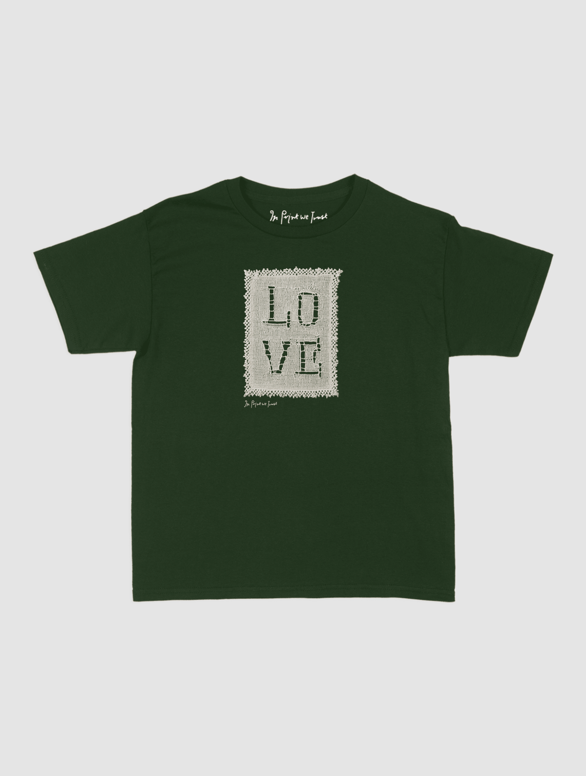 love crochet baby tee - In Print We Trust
