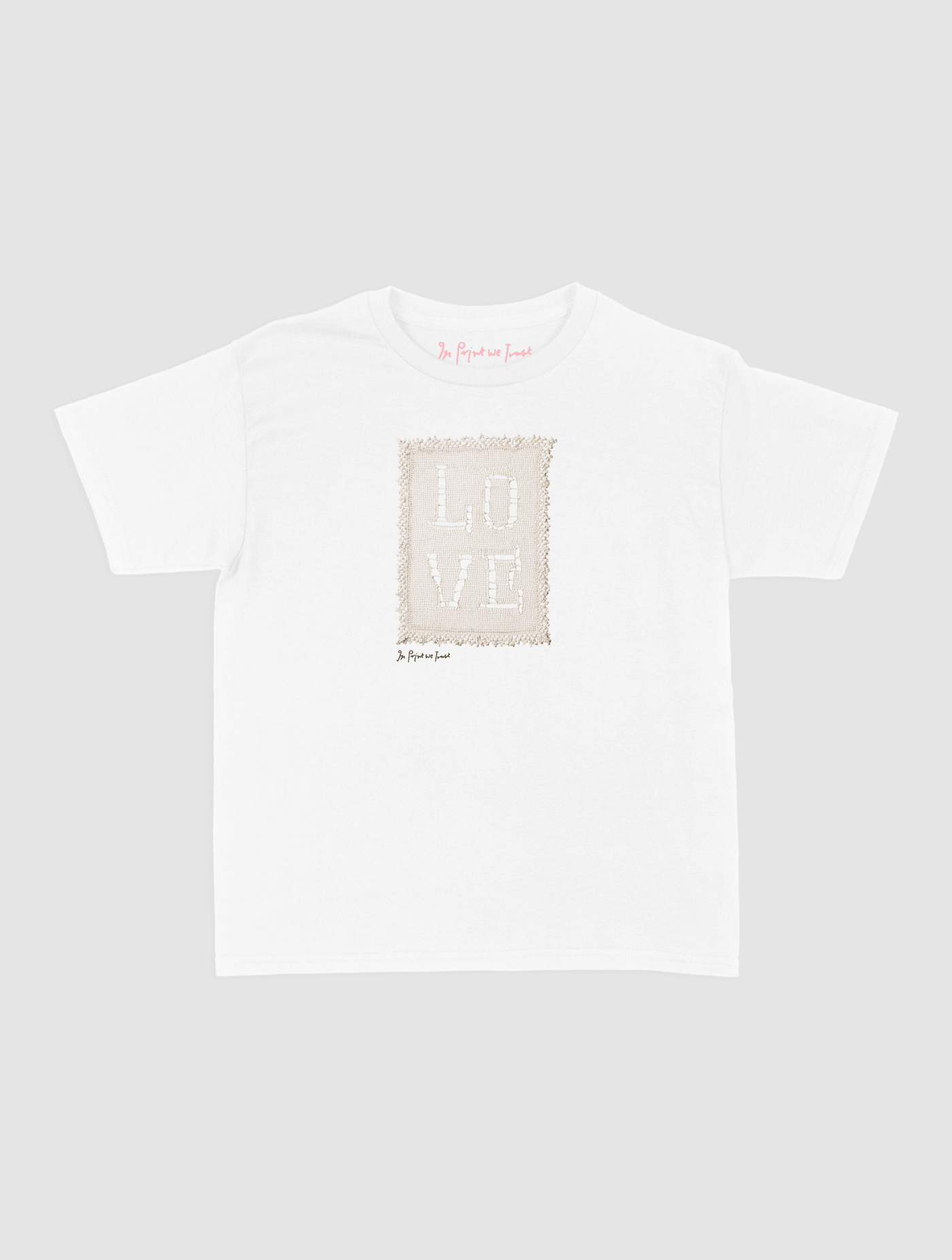 love crochet baby tee - In Print We Trust