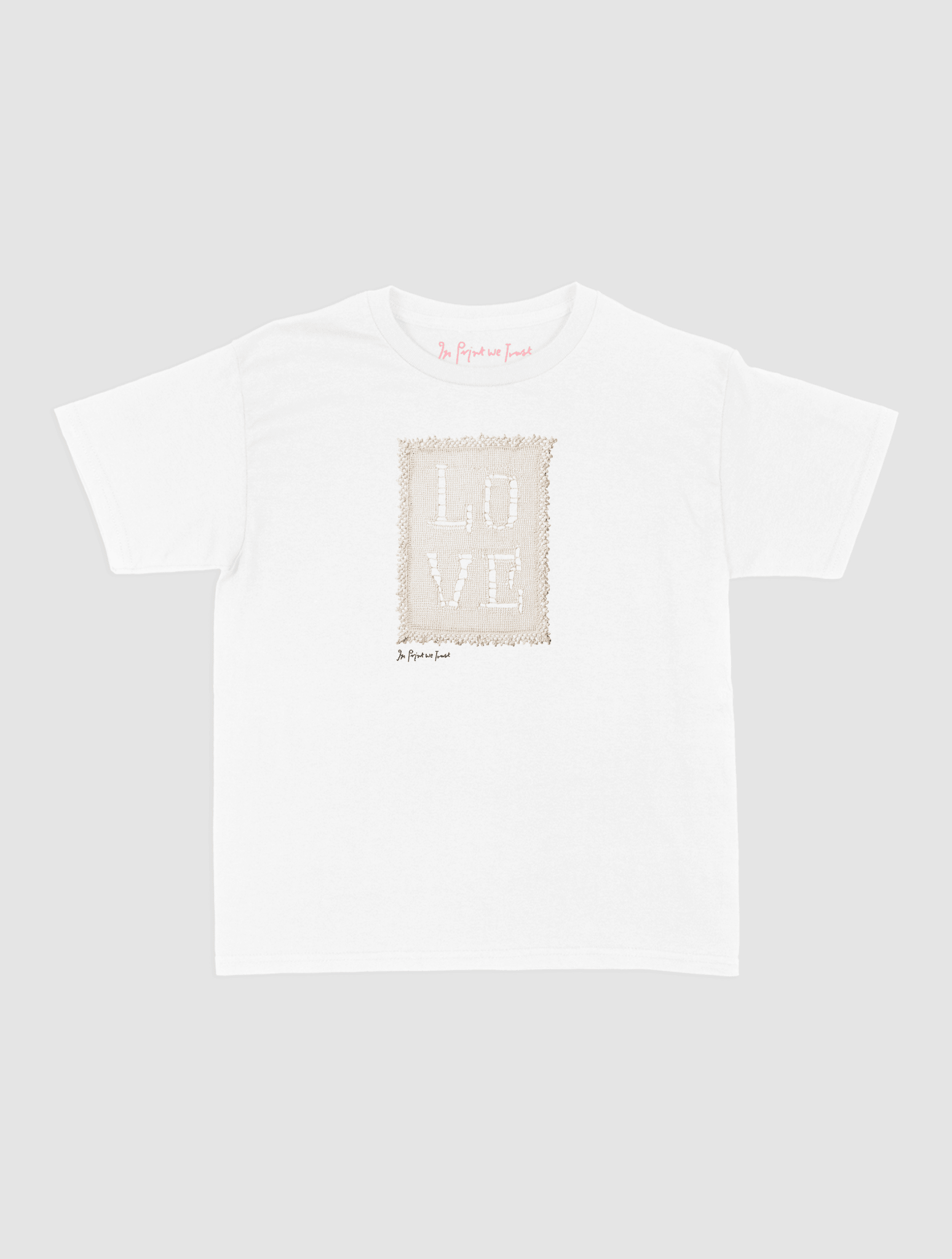love crochet baby tee - In Print We Trust