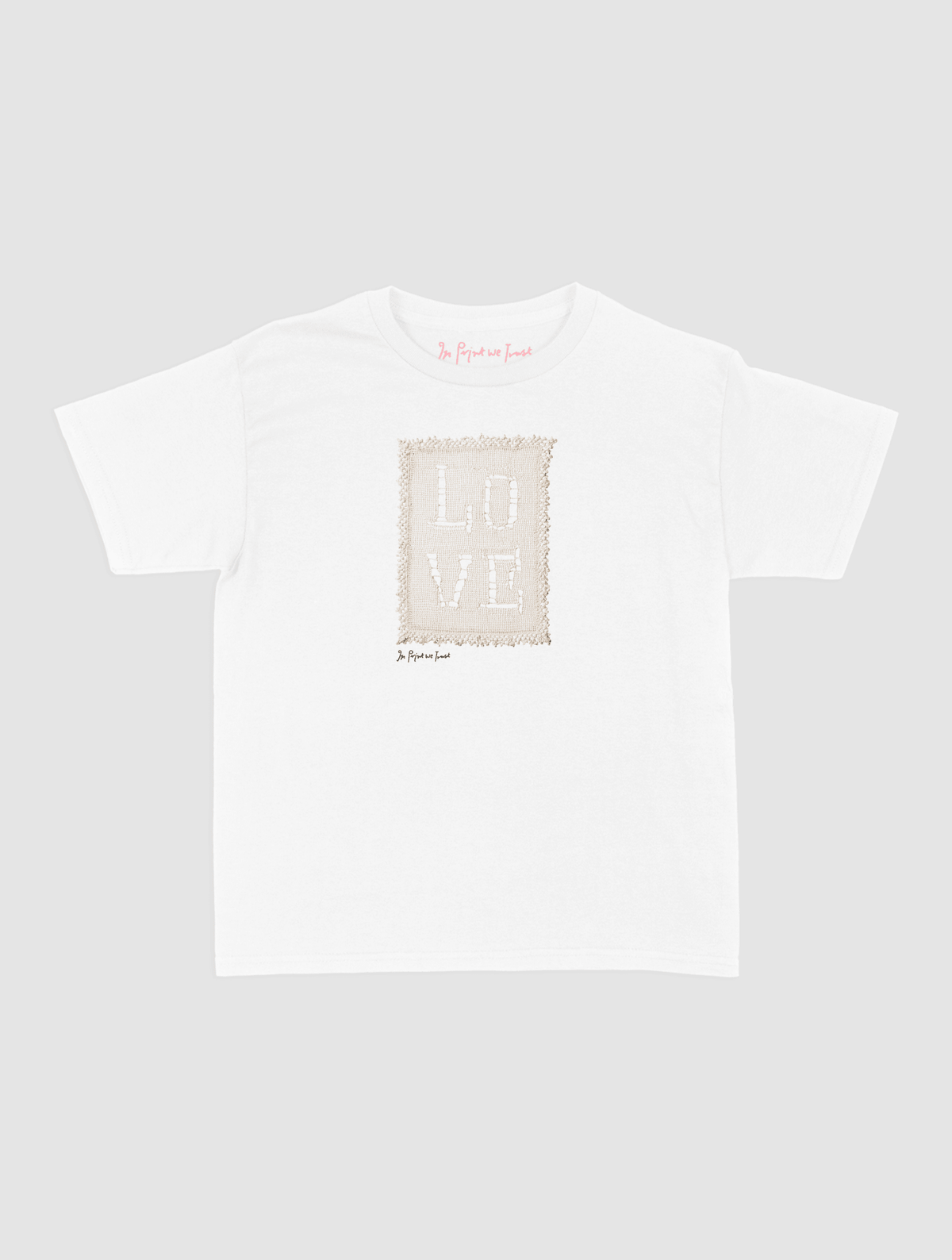 love crochet baby tee - In Print We Trust
