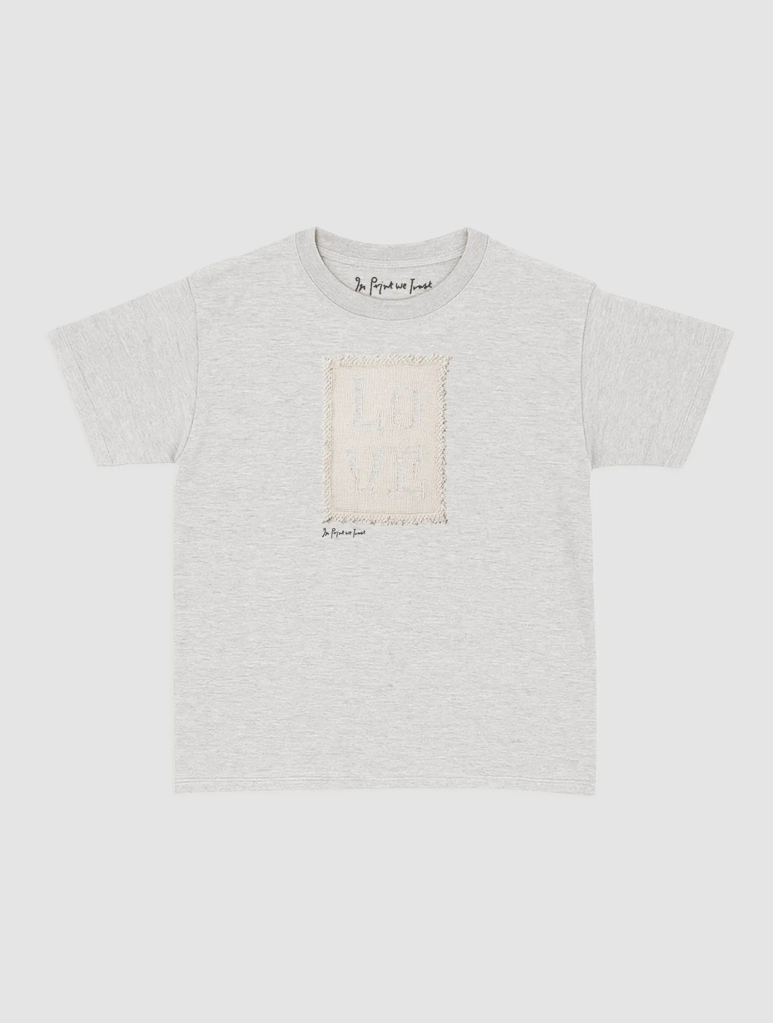 love crochet baby tee - In Print We Trust