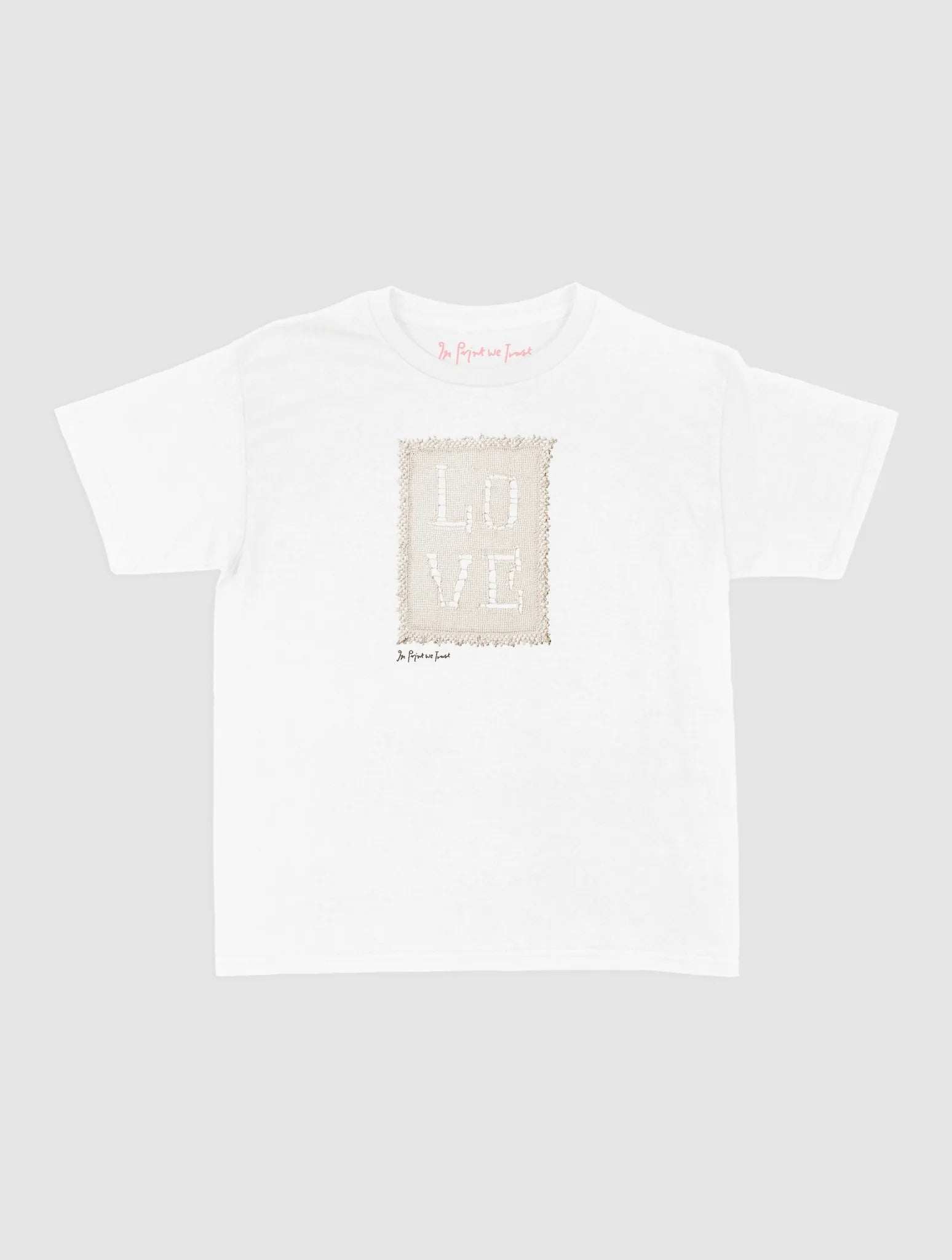 love crochet baby tee - In Print We Trust