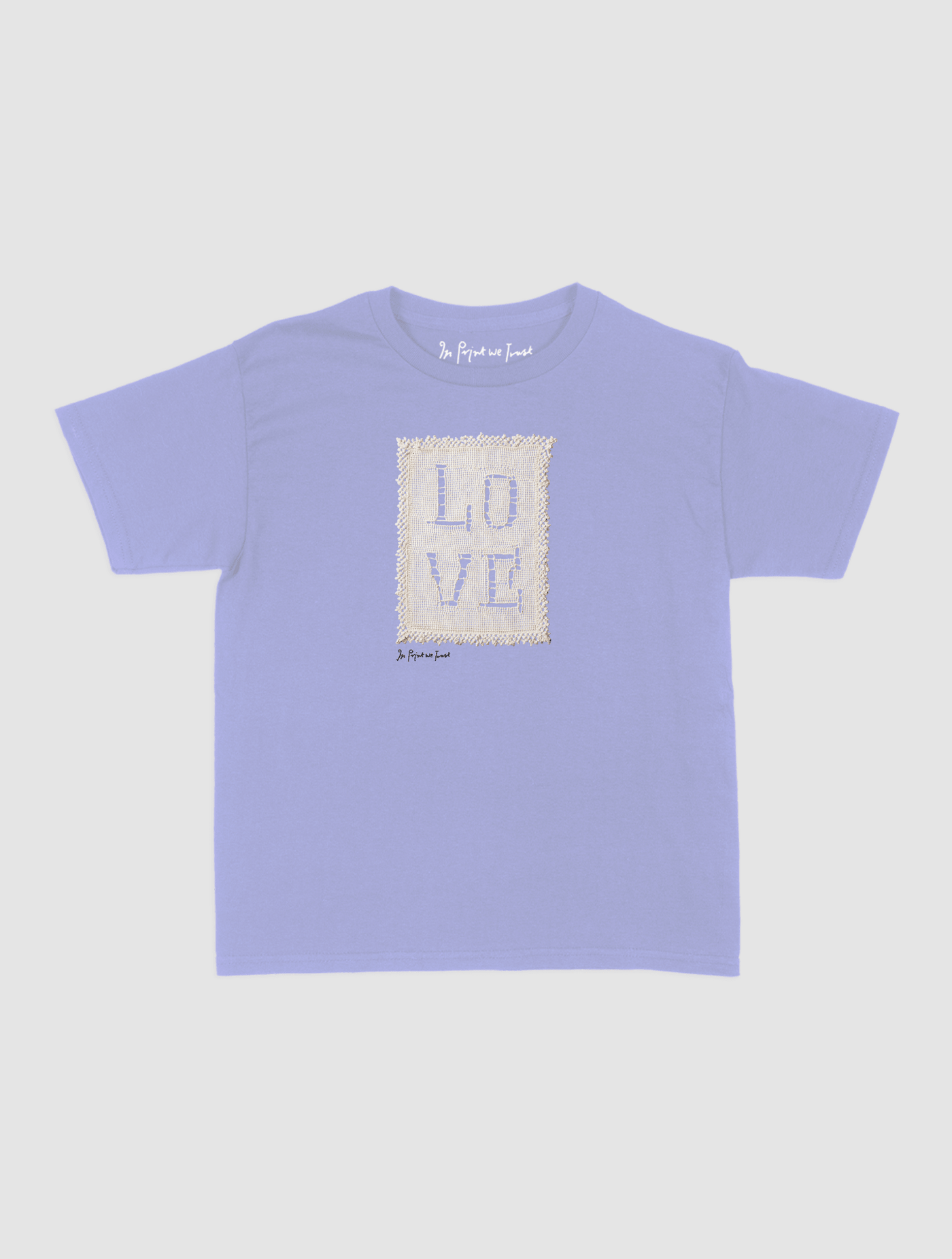 love crochet baby tee - In Print We Trust