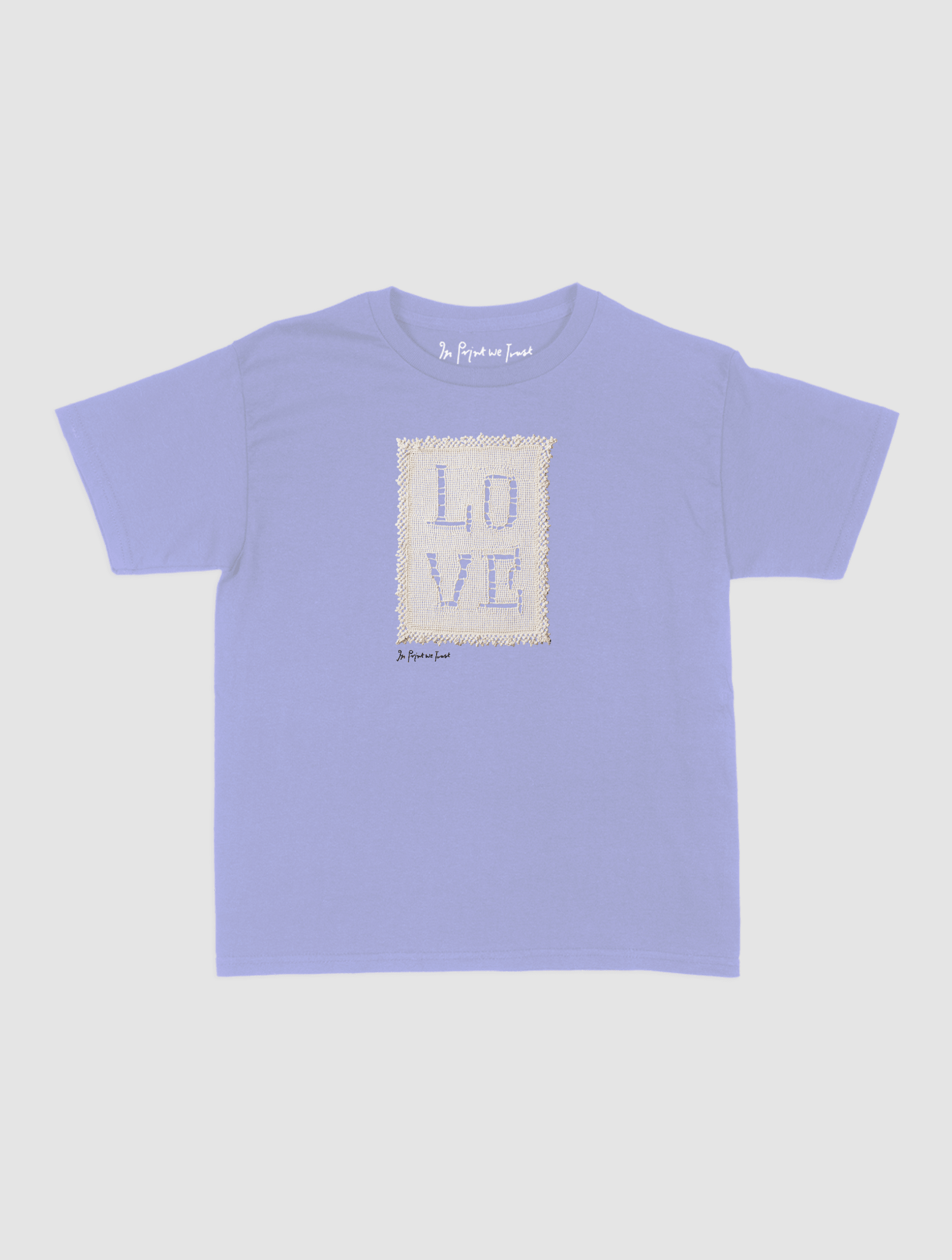 love crochet baby tee - In Print We Trust