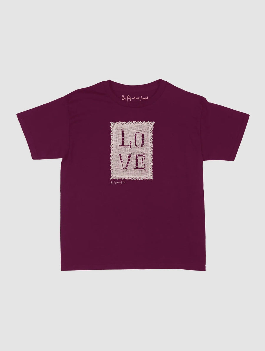 love crochet baby tee - In Print We Trust