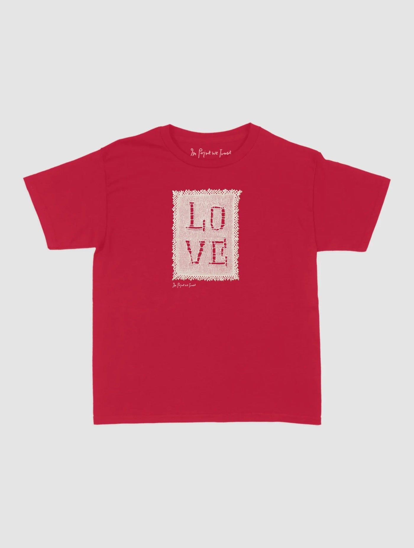 love crochet baby tee - In Print We Trust