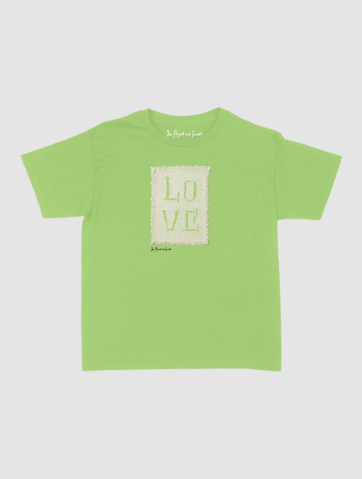 love crochet baby tee - In Print We Trust