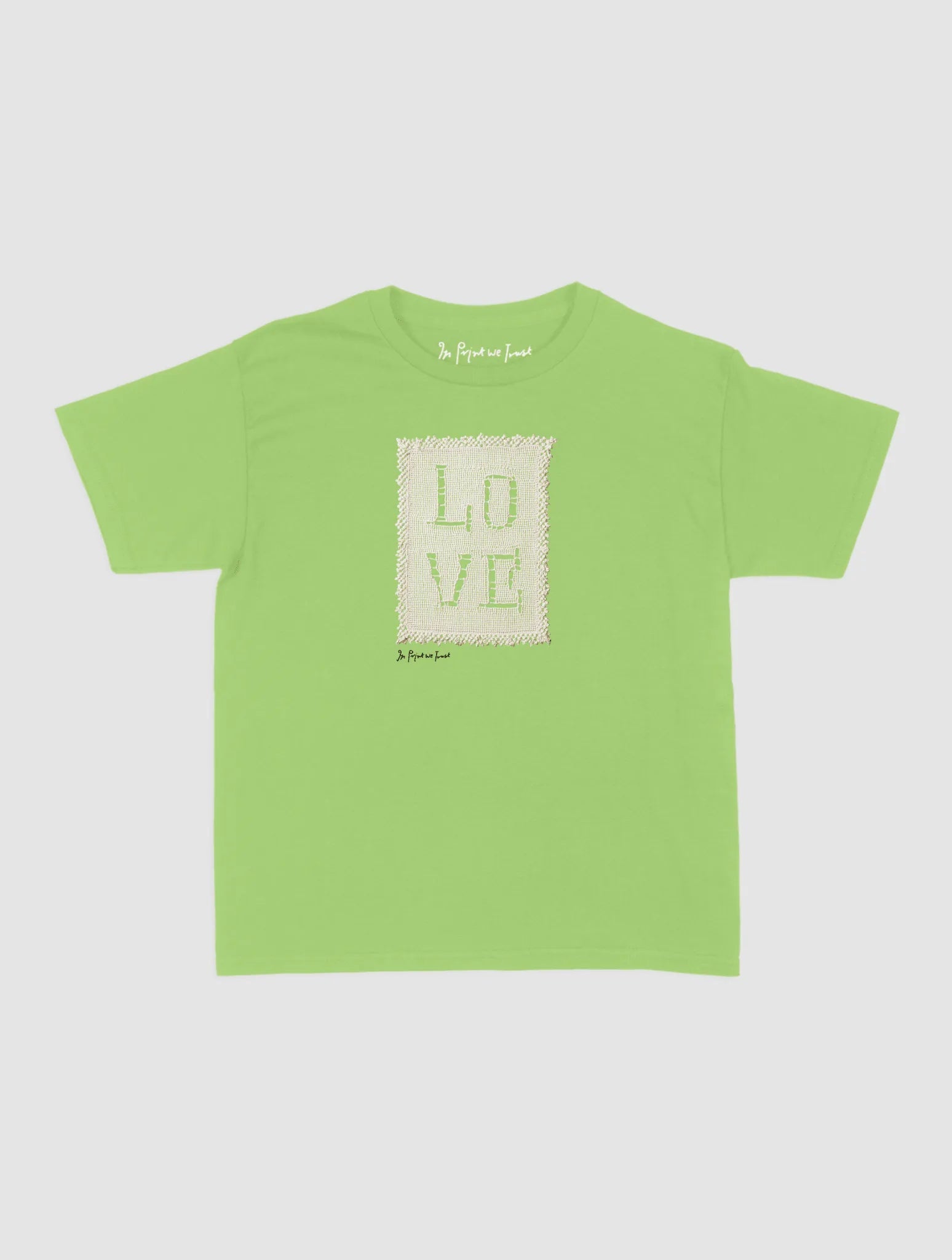 love crochet baby tee - In Print We Trust