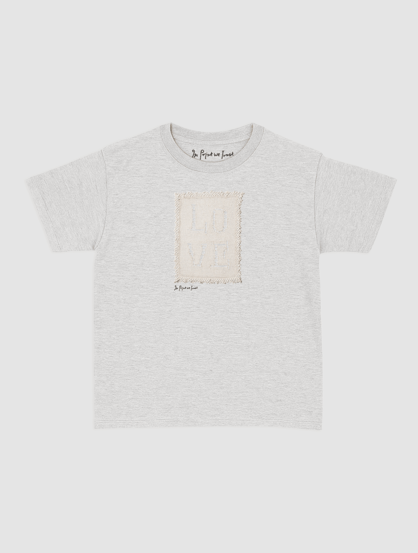 love crochet baby tee - In Print We Trust