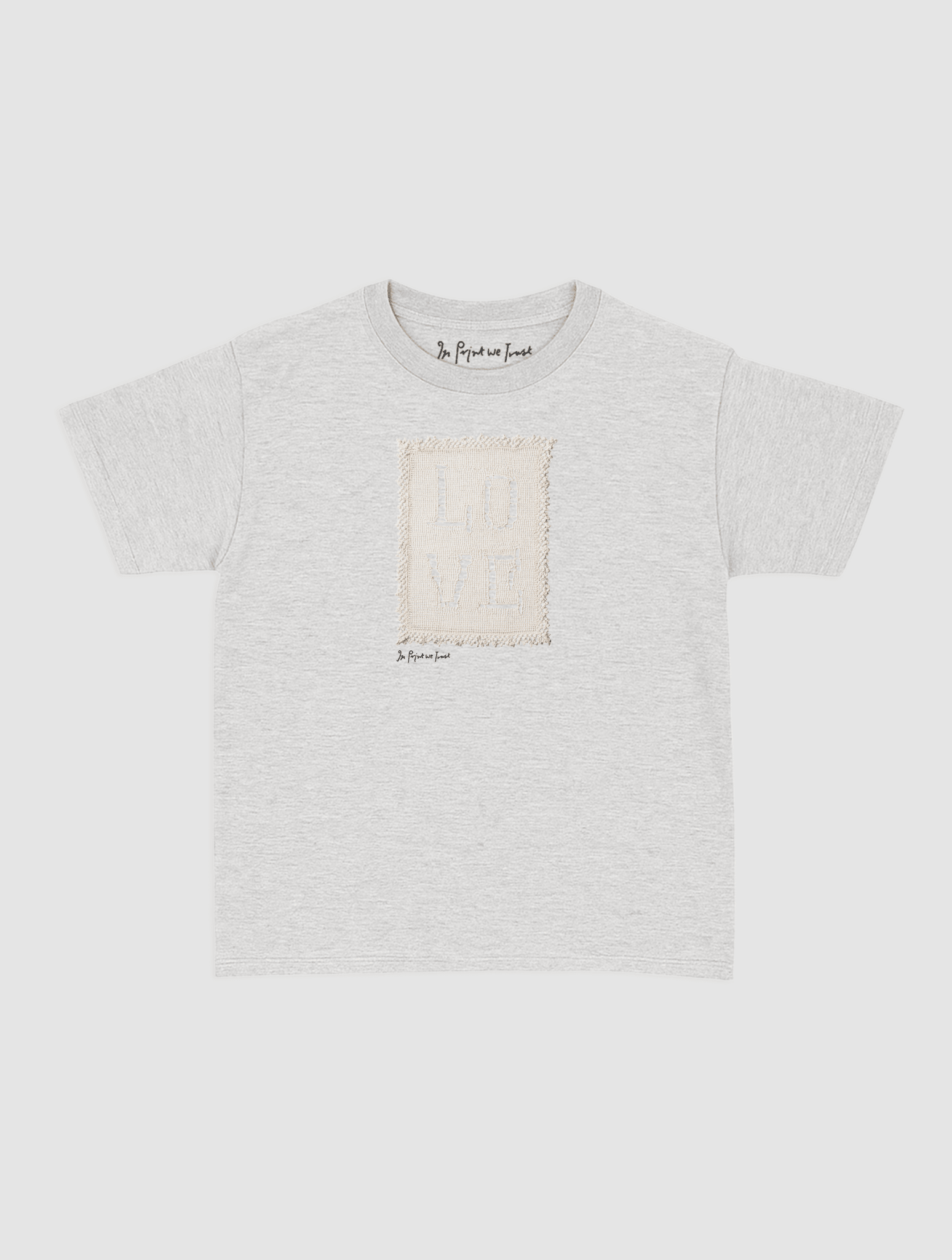 love crochet baby tee - In Print We Trust