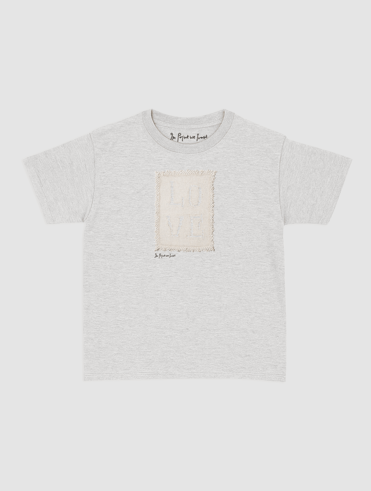 love crochet baby tee - In Print We Trust